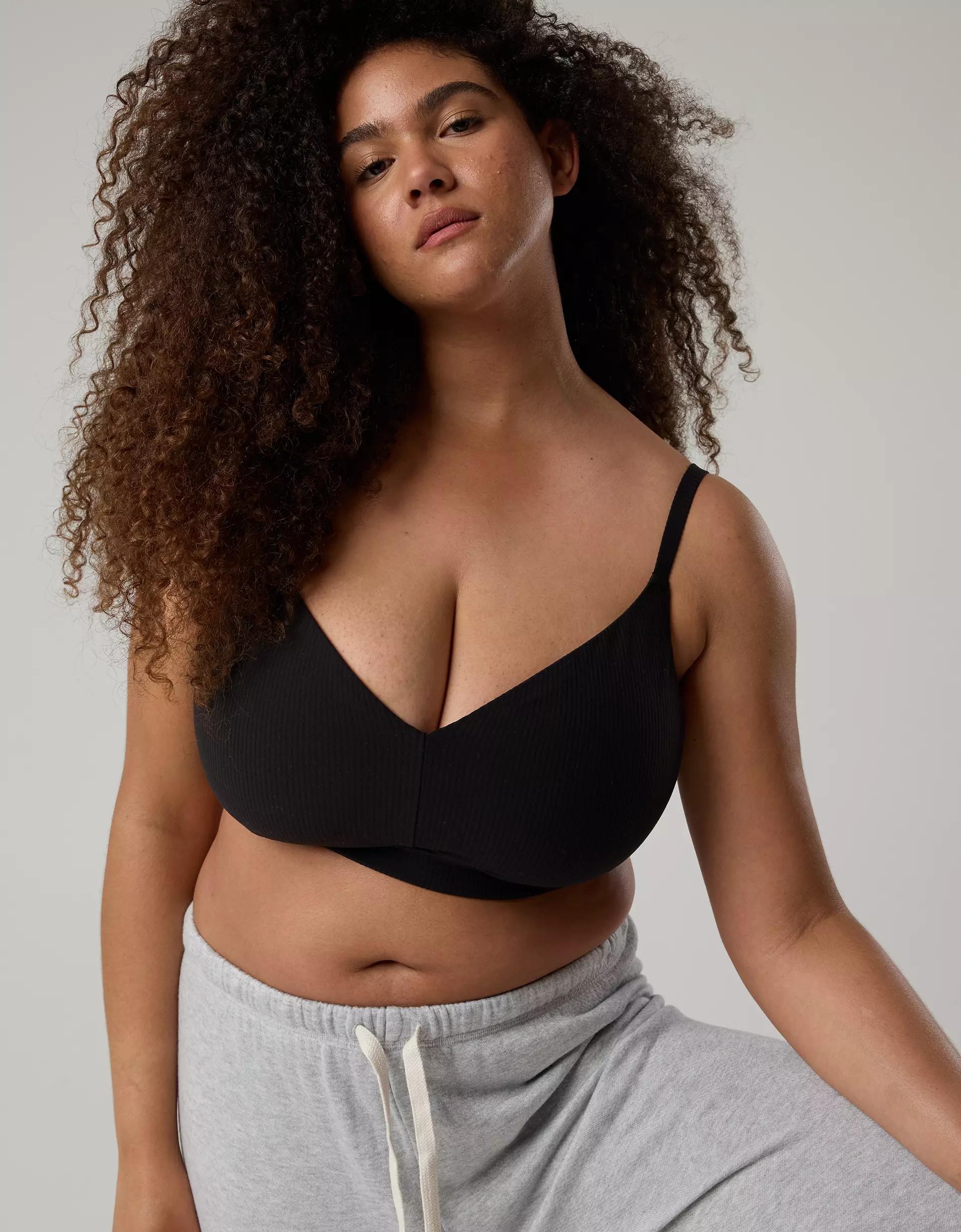 OFFLINE By Aerie Real Me XTRA Rib Triangle Sports Bra Product Image