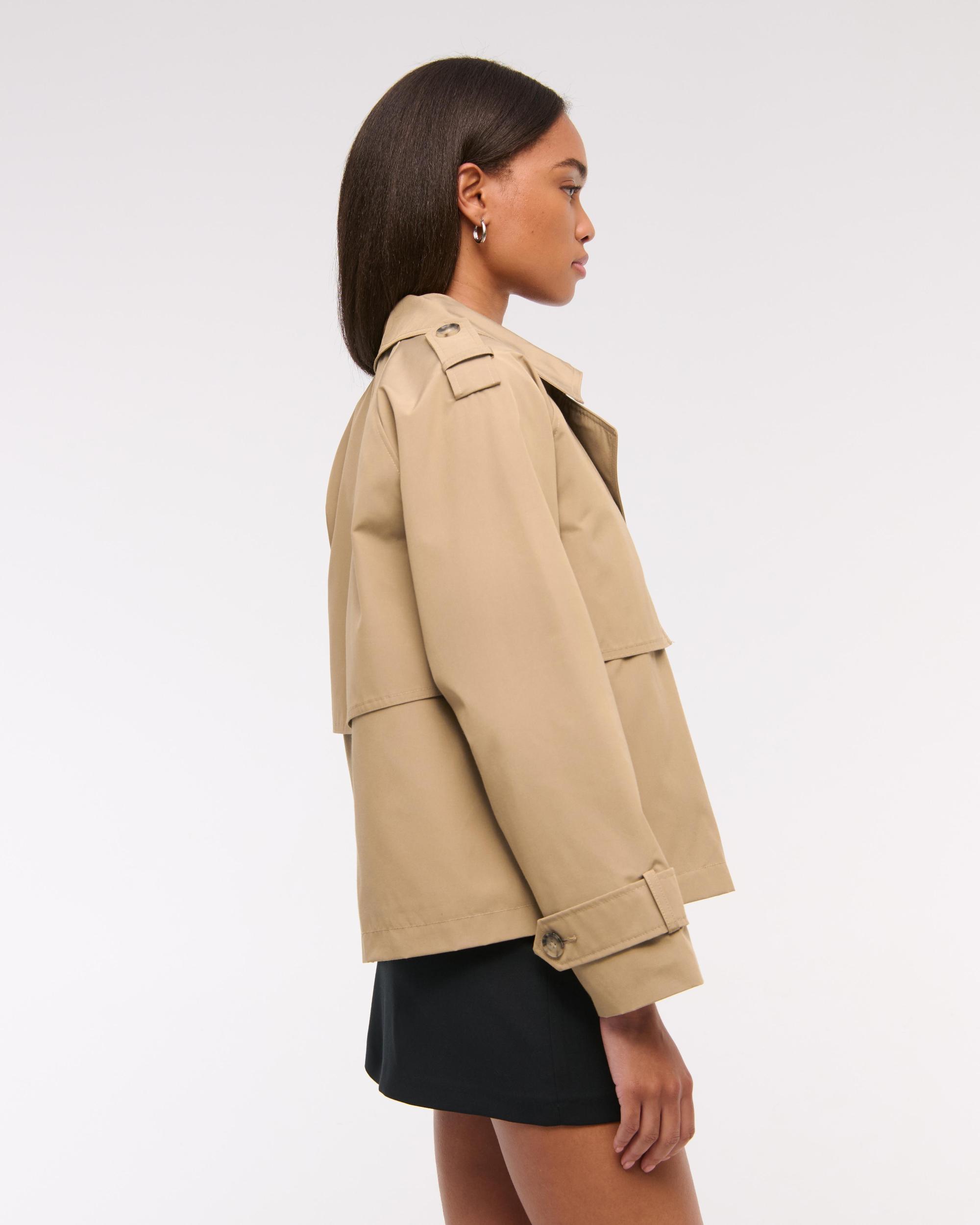 Relaxed Short Trench Coat Product Image