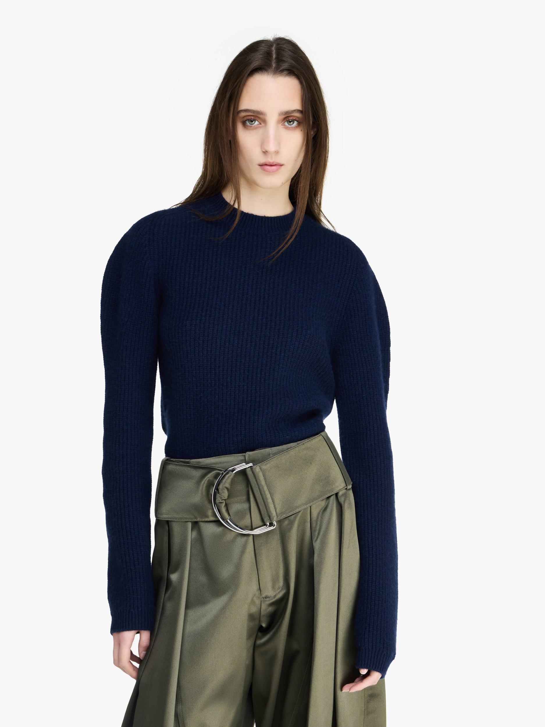 PLEATED D-RING TROUSERS Product Image