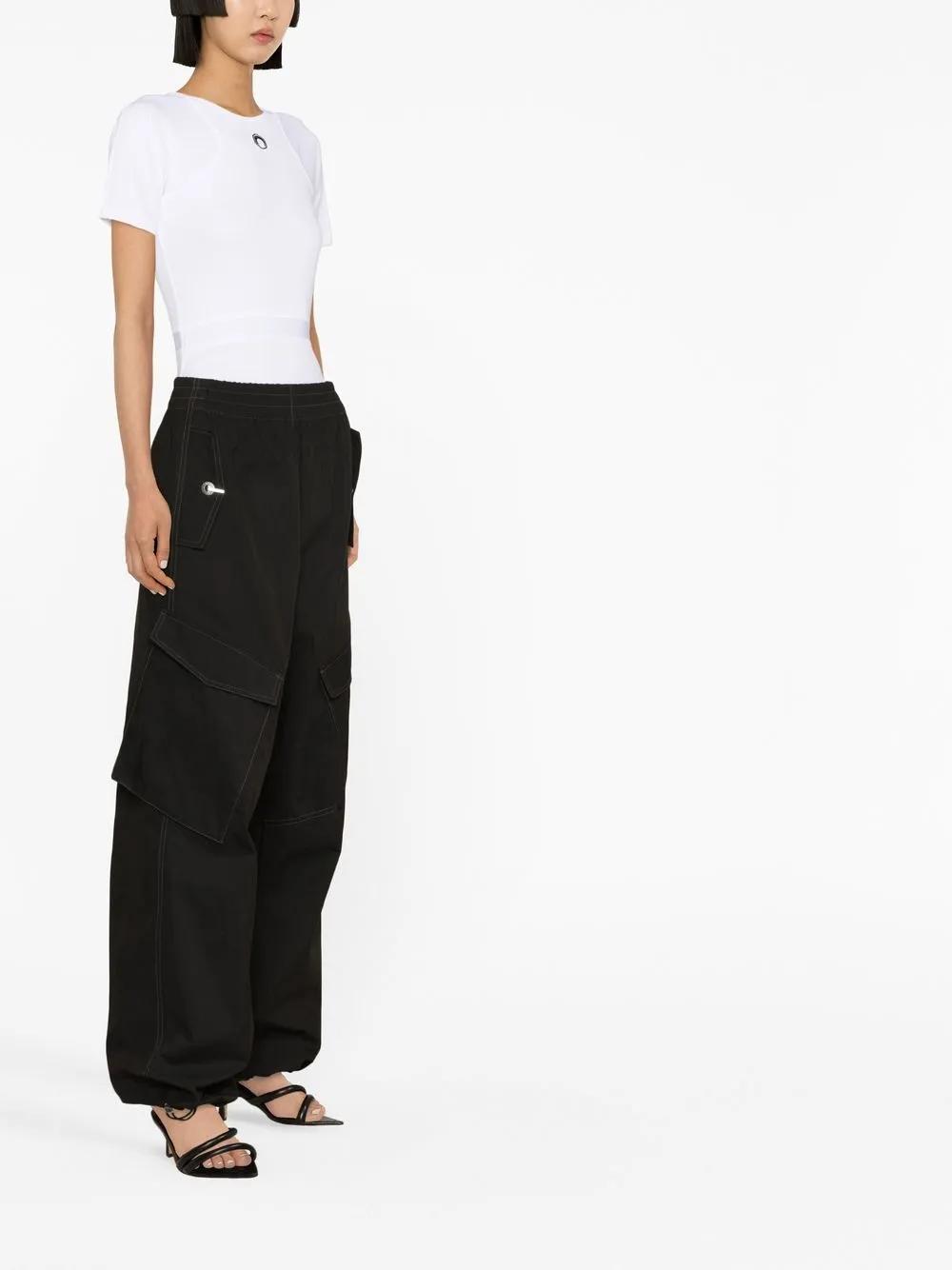 logo-print organic-cotton bodysuit Product Image