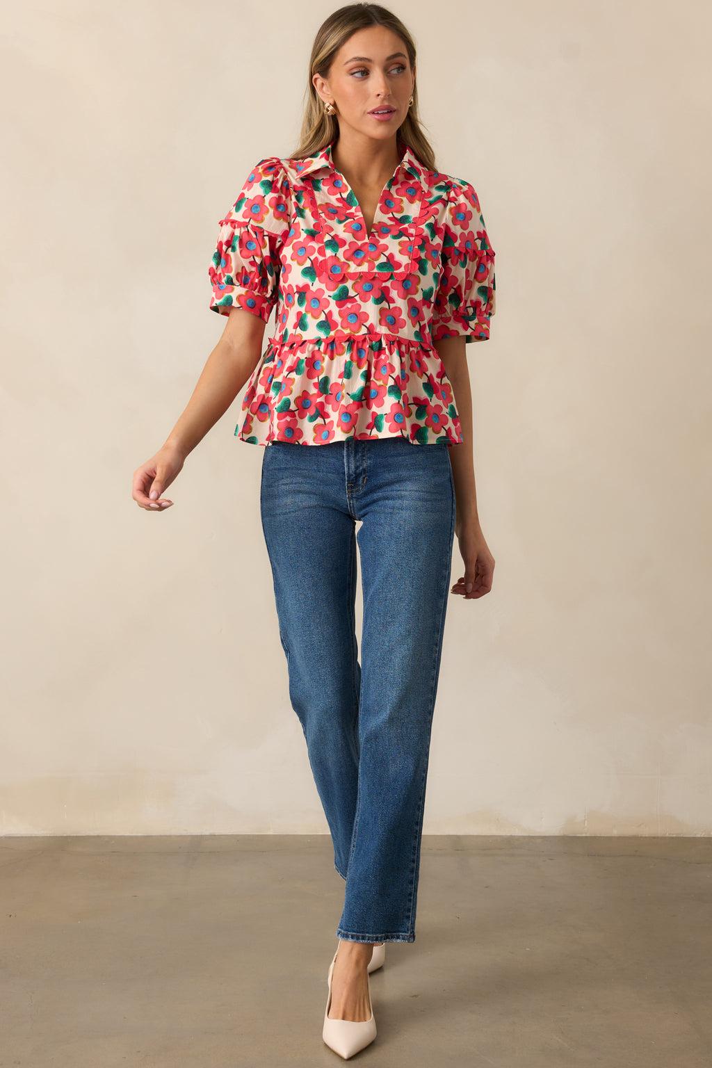 Forever Again Dark Wash Straight Leg Jeans Product Image