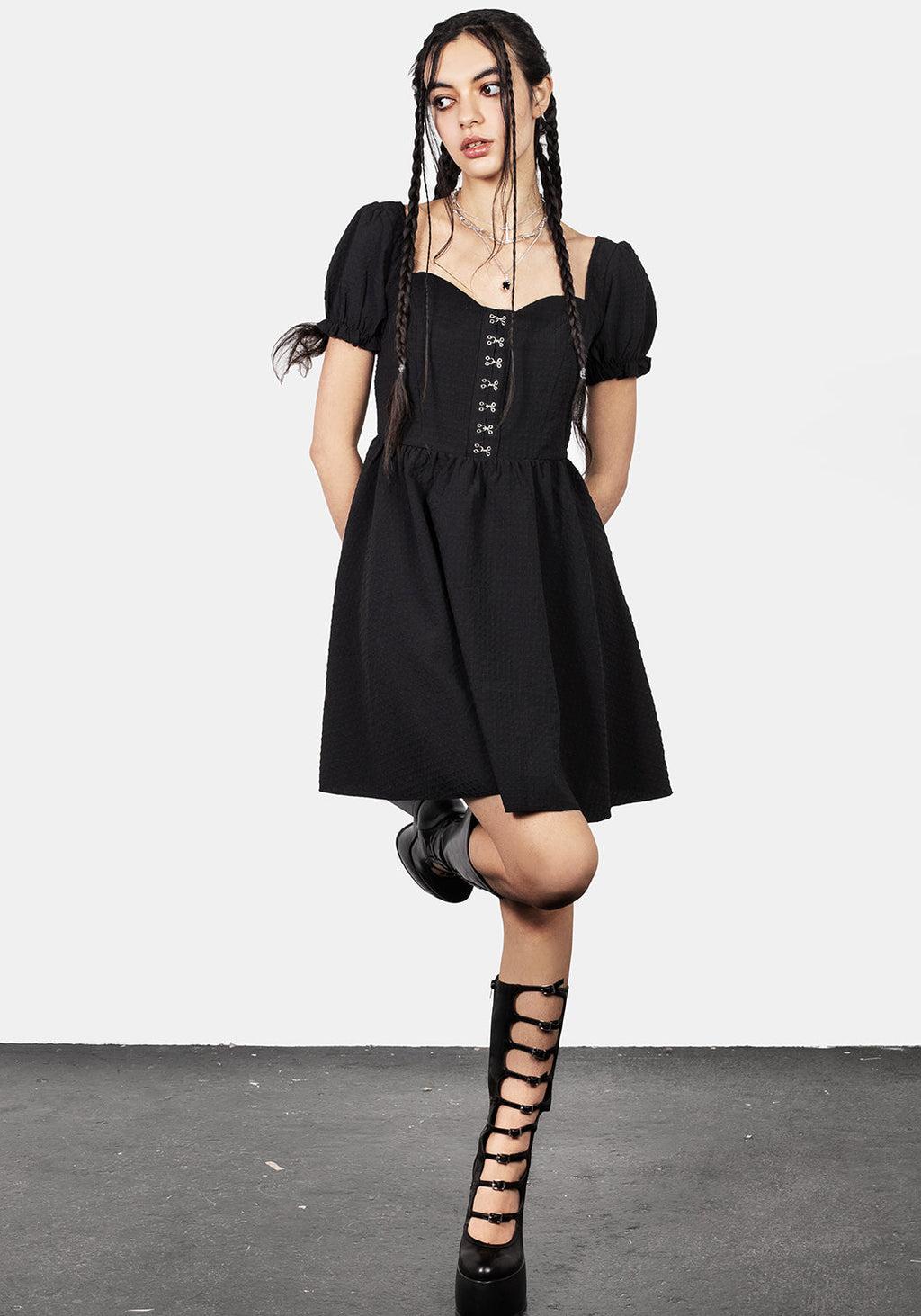 Mortem Ruffle Mini Dress Product Image