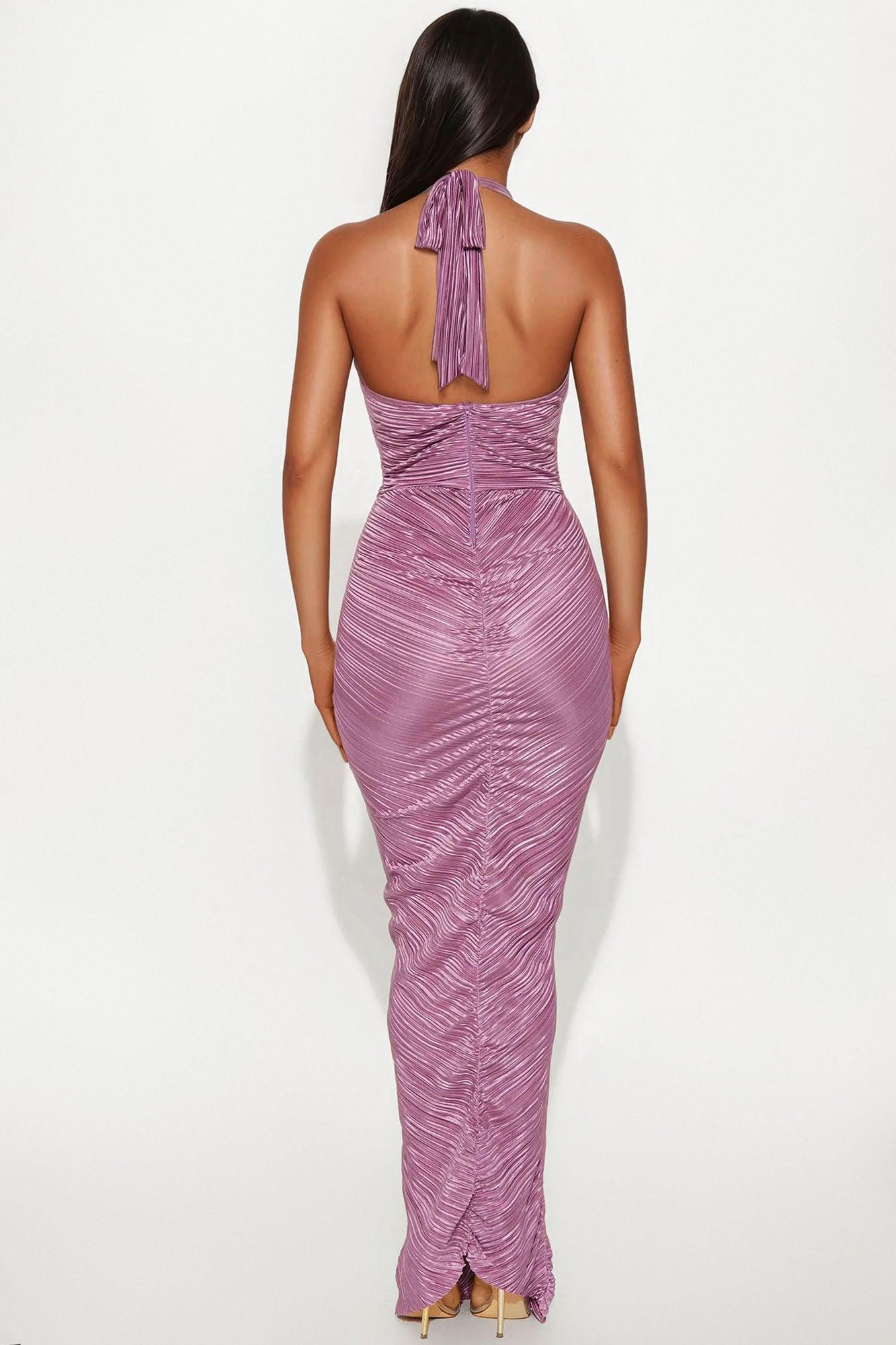 My Moment Pleated Maxi Dress - Mauve Female Product Image