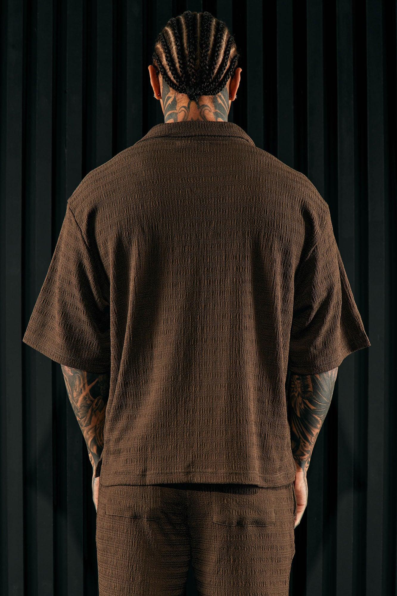 Boca Button Up Shirt - Brown Product Image