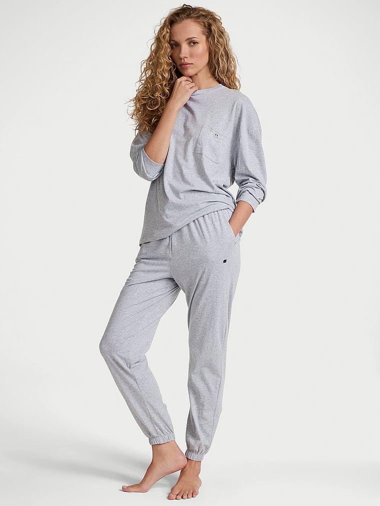 100% Cotton Long Pajama Set Product Image