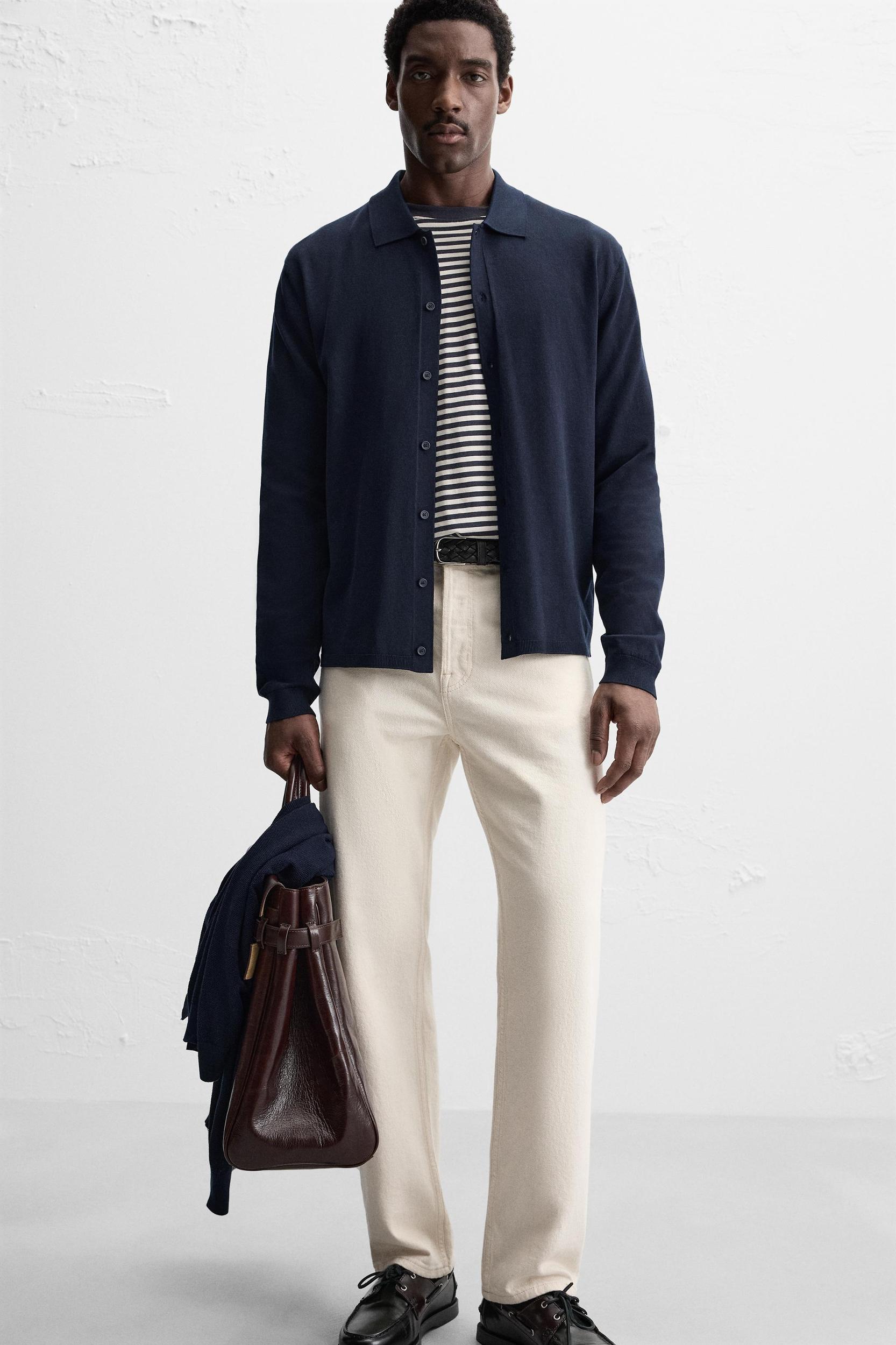 LYOCELL BLEND KNIT SHIRT Product Image