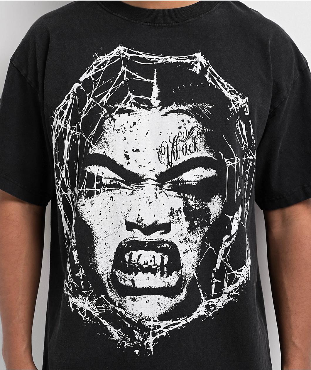 Vitriol Web Shawty Black Wash T-Shirt Product Image