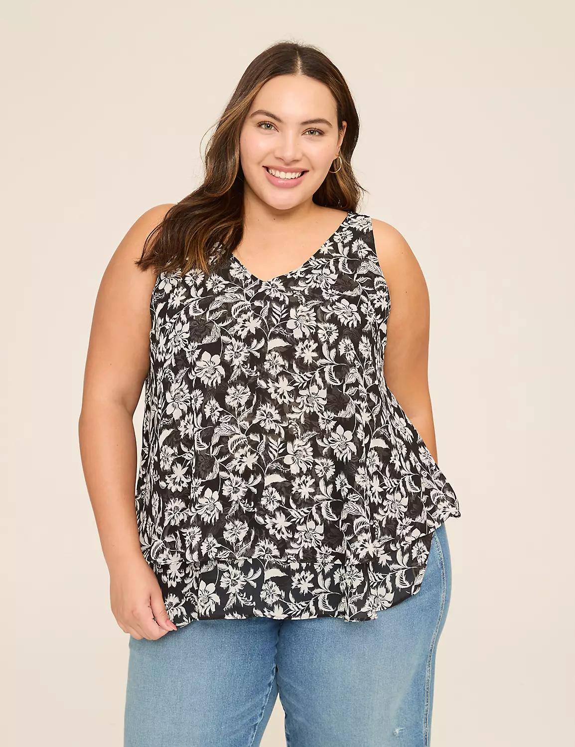 Swing Double-Layer Chiffon Tank Product Image