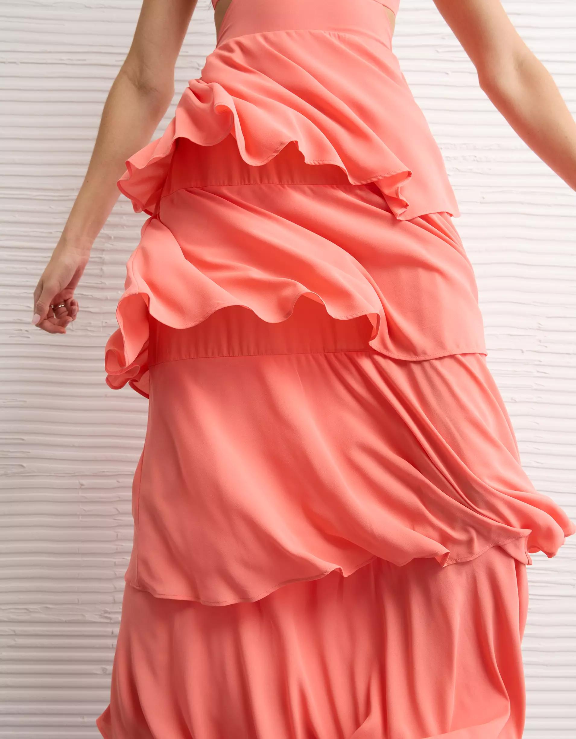 AE Cut-Out Tiered Maxi Dress Women's Product Image