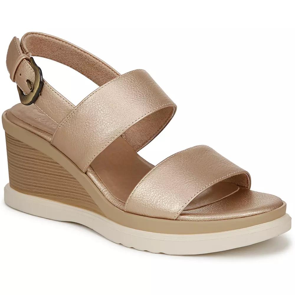 SOUL Naturalizer Livia Women's Slingback Wedge Sandals, Size: 9 Wide, Gold Product Image