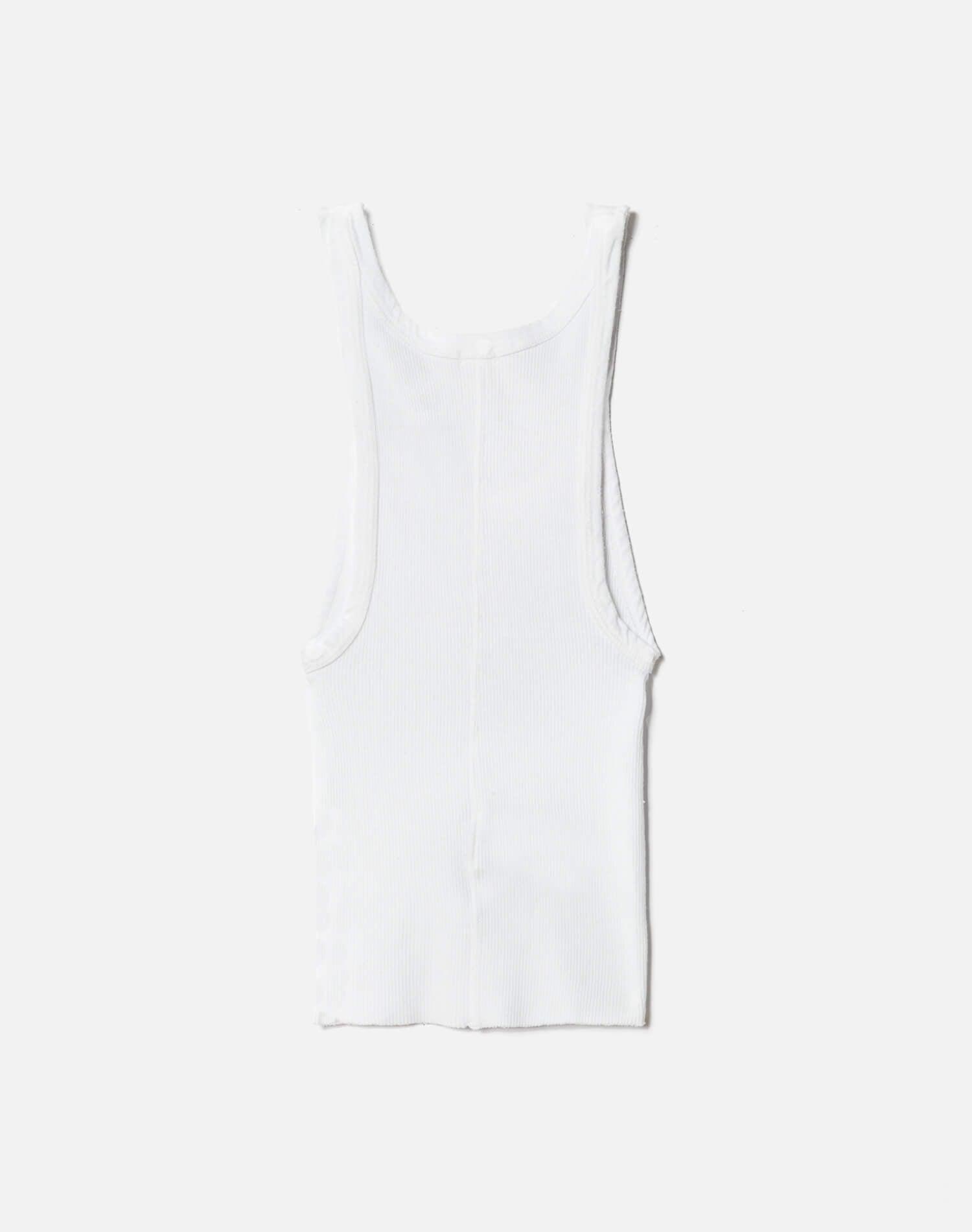 Hanes Cropped Ribbed Tank - Optic White Female Product Image