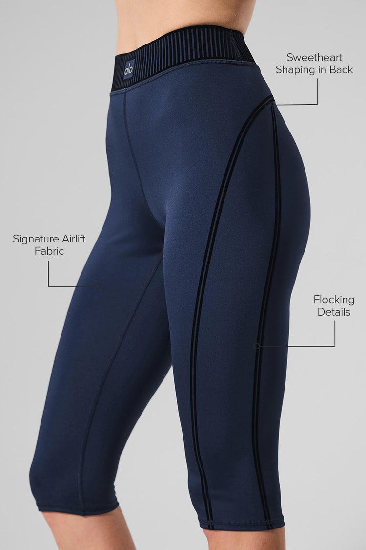 Airlift High-Waist Line Up Capri - Navy Product Image