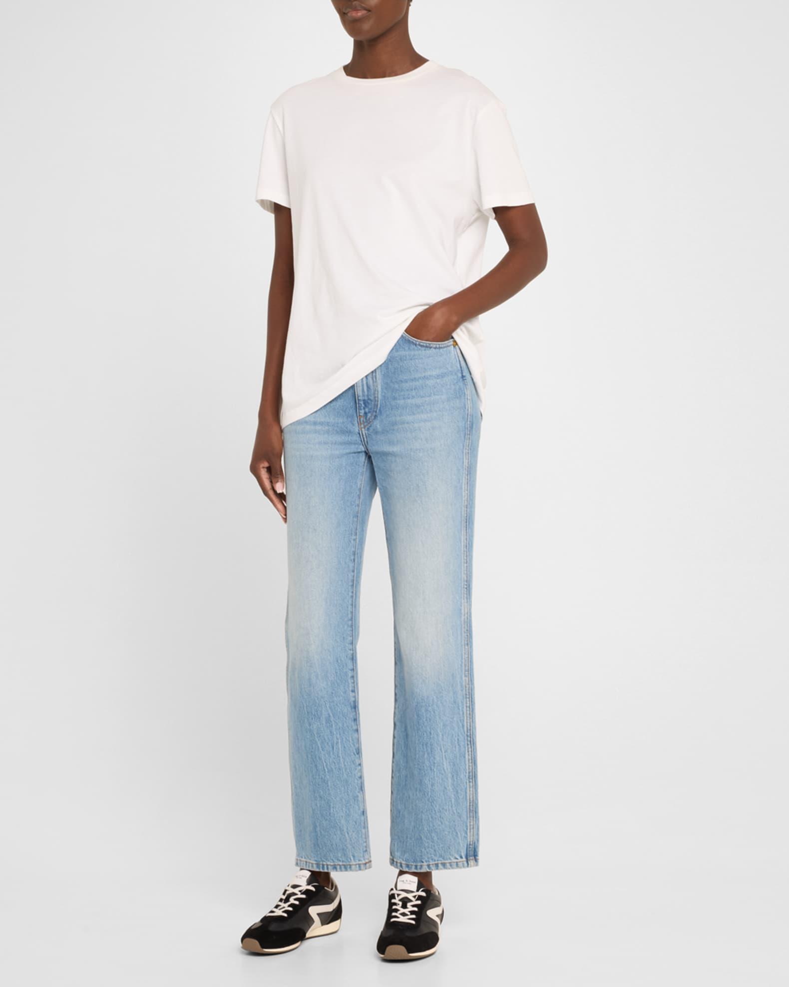 Retro Slim Mixed Leather Sneakers Product Image