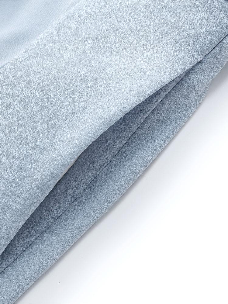 Acetate Crop Jacket And A-Line Skirt Two-Piece Set Product Image