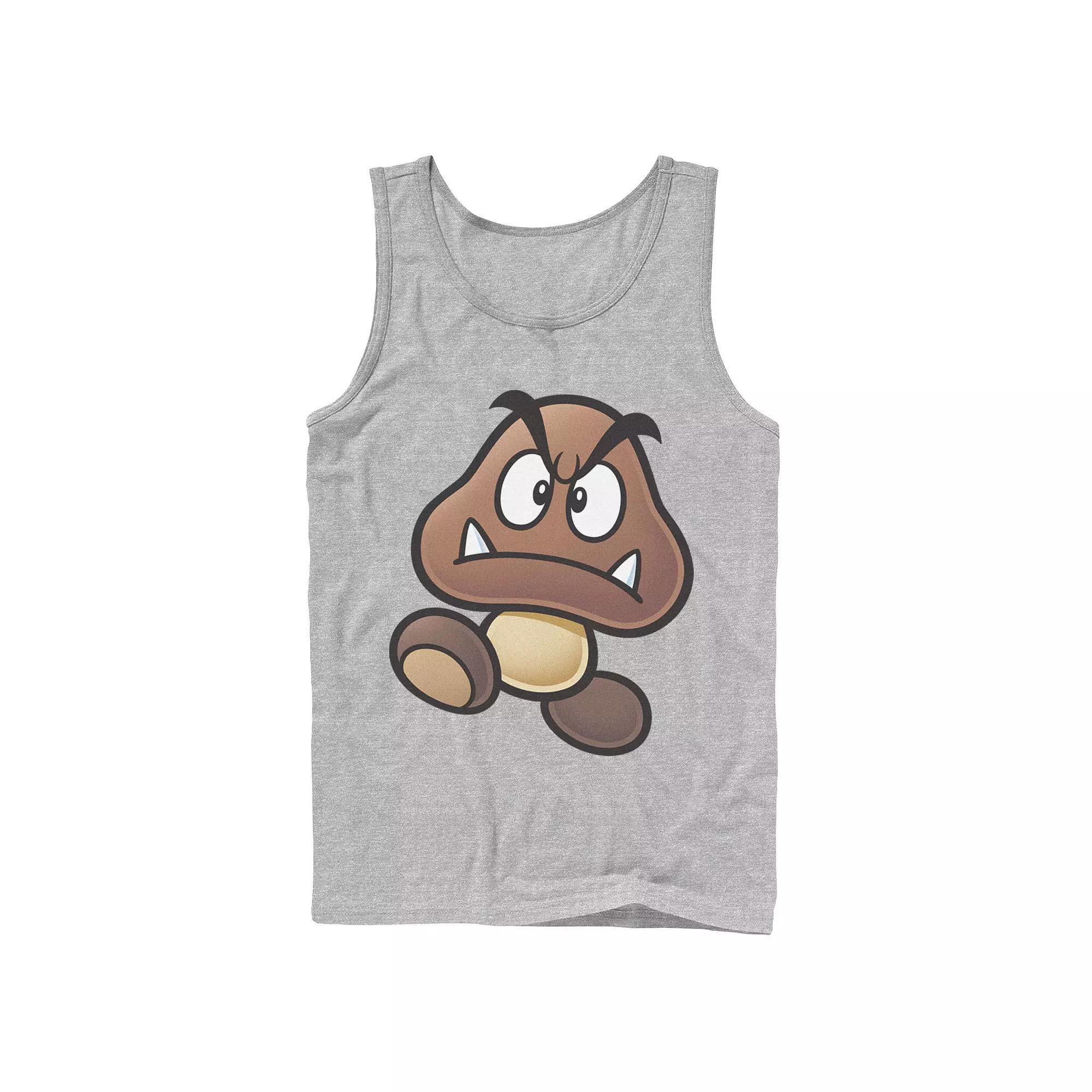 Men's Nintendo Super Mario Goomba Big Face Tank Top,  Product Image