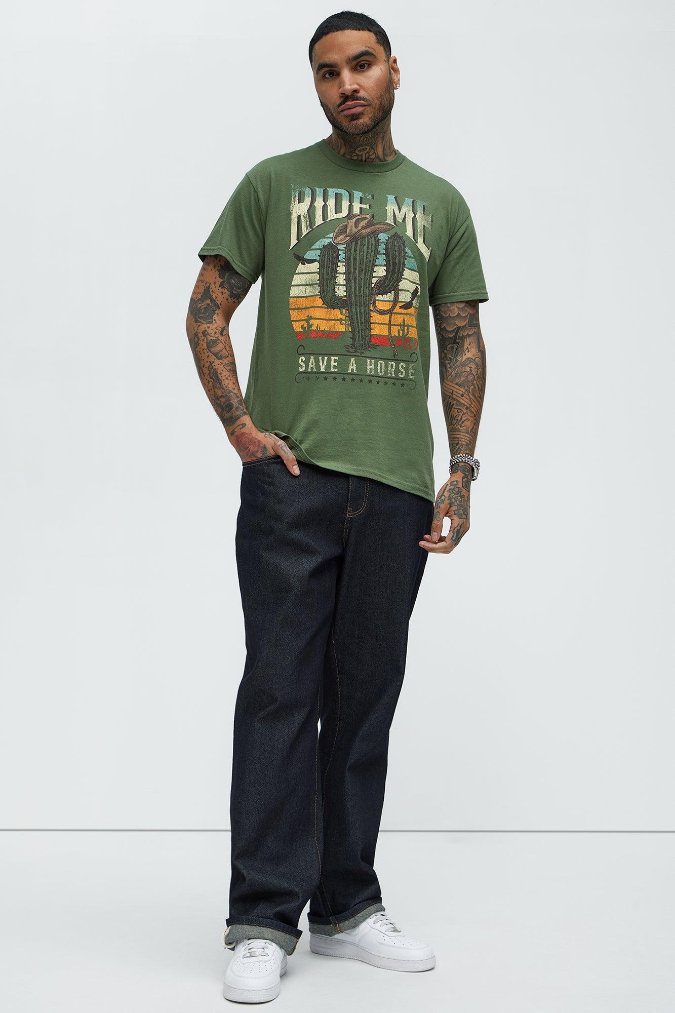 Ride Me Save A Horse Short Sleeve Tee - Hunter Product Image