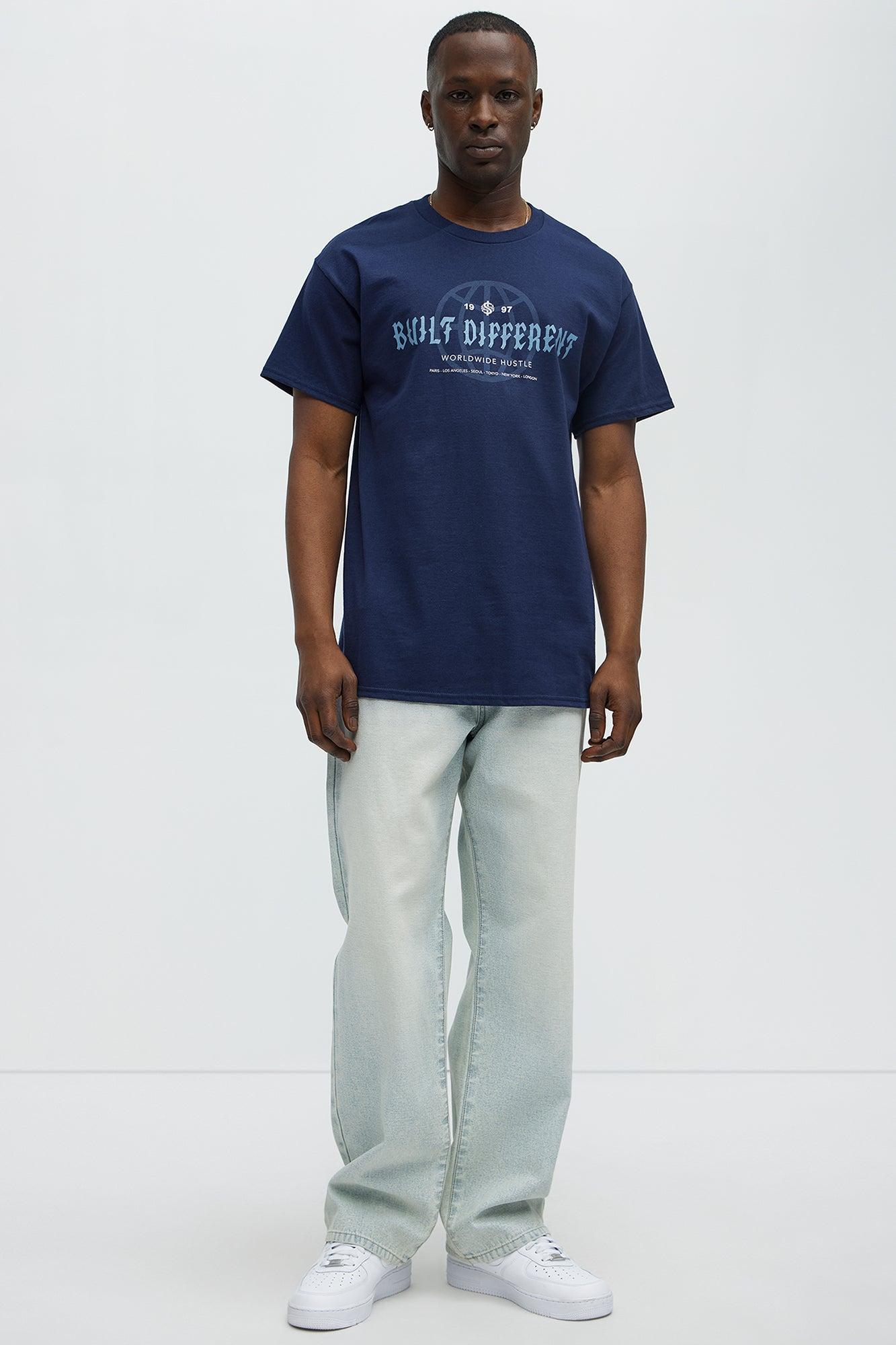 Built Different Worldwide Short Sleeve Tee - Navy Product Image