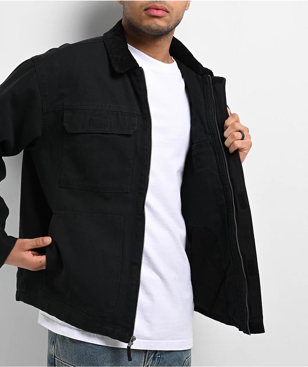 Empyre Grind Chore Black Canvas Jacket Product Image