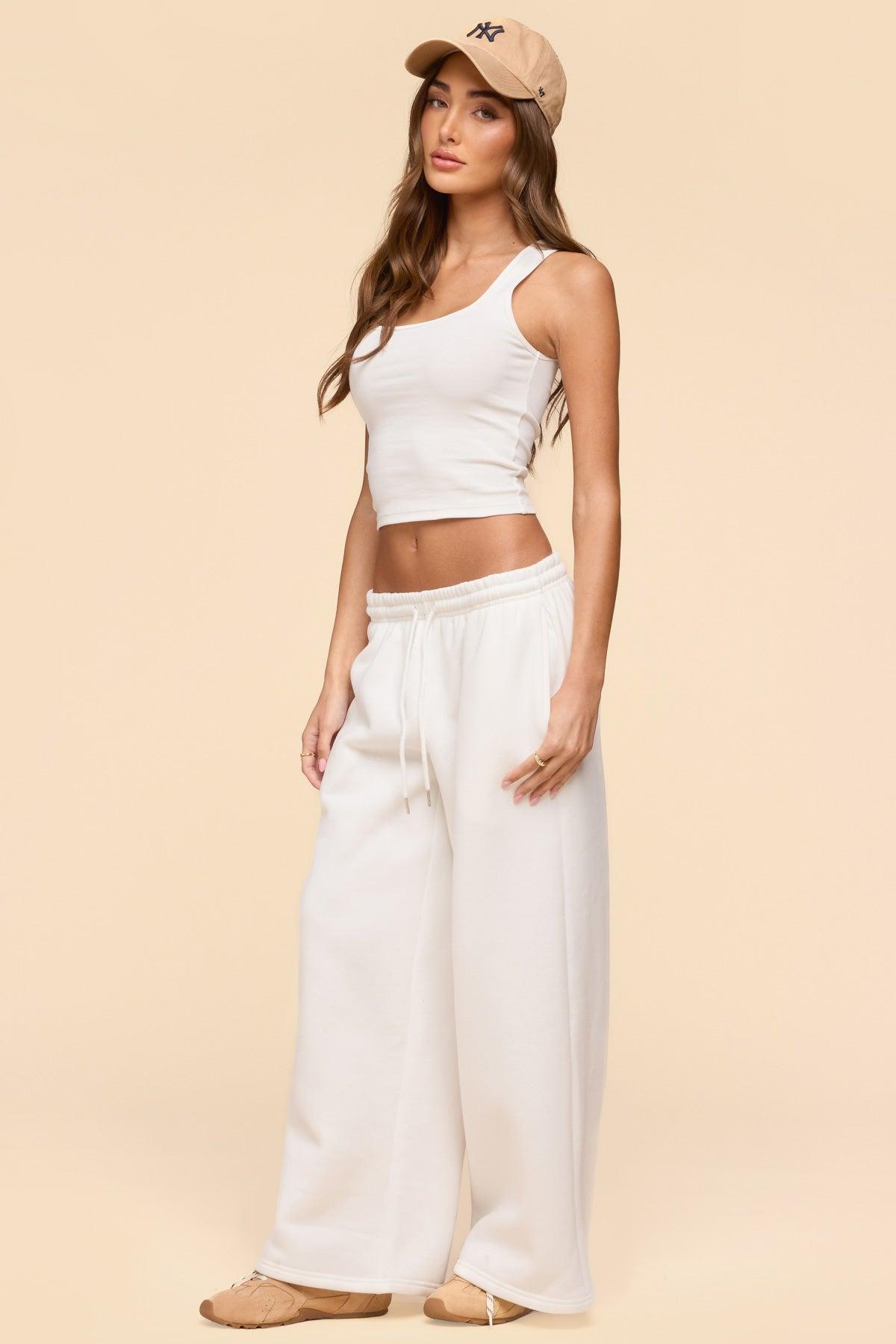 Linda Ribbed Scoop Neck Tank Top Product Image