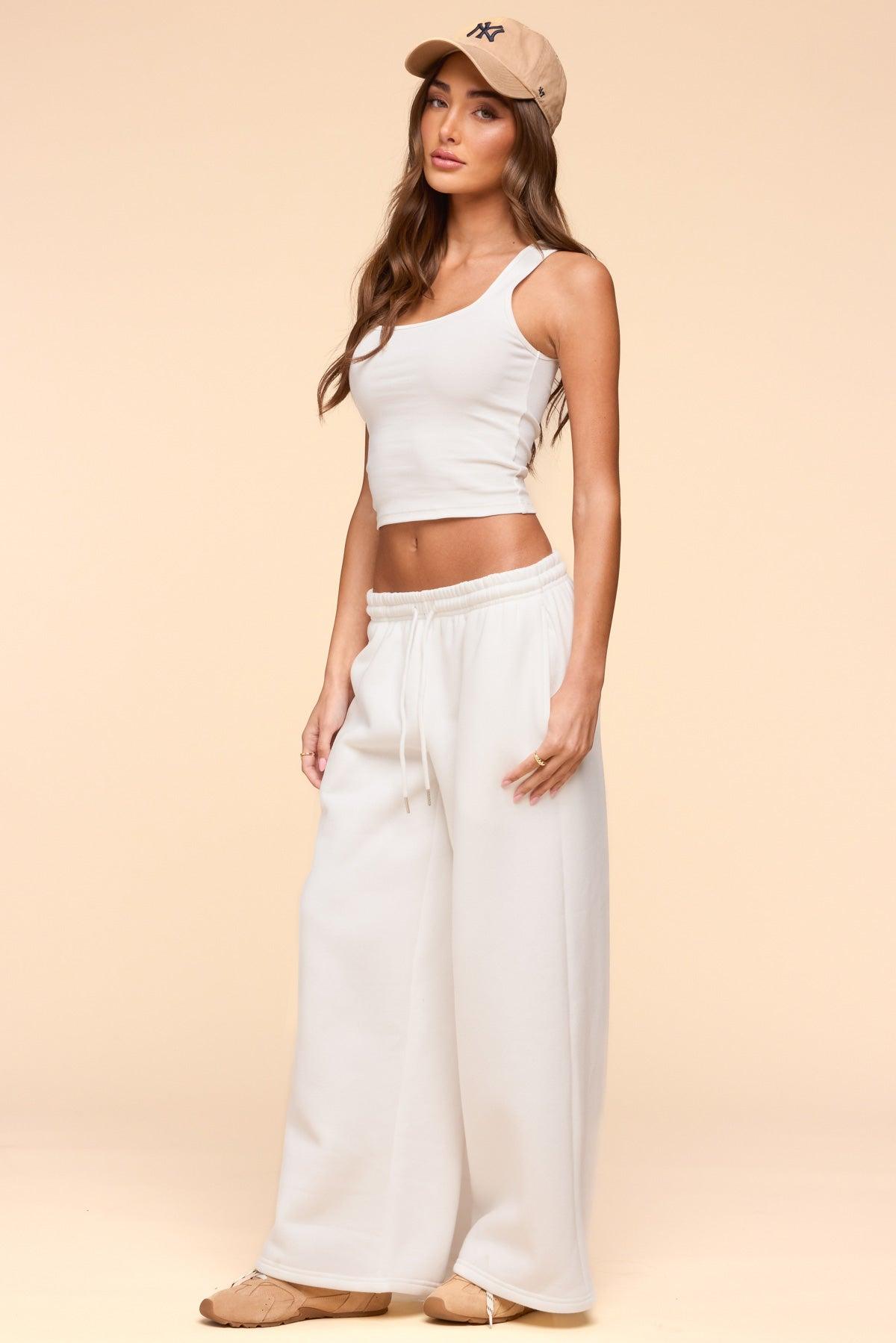 Linda Ribbed Scoop Neck Tank Top Product Image