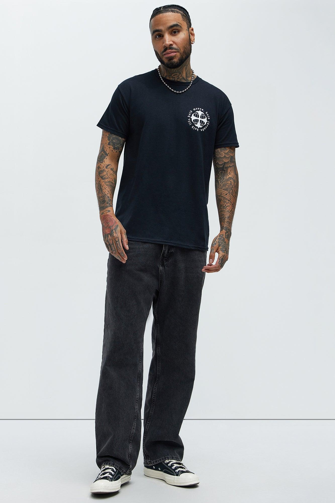 Bold Quote Short Sleeve Tee - Black Product Image