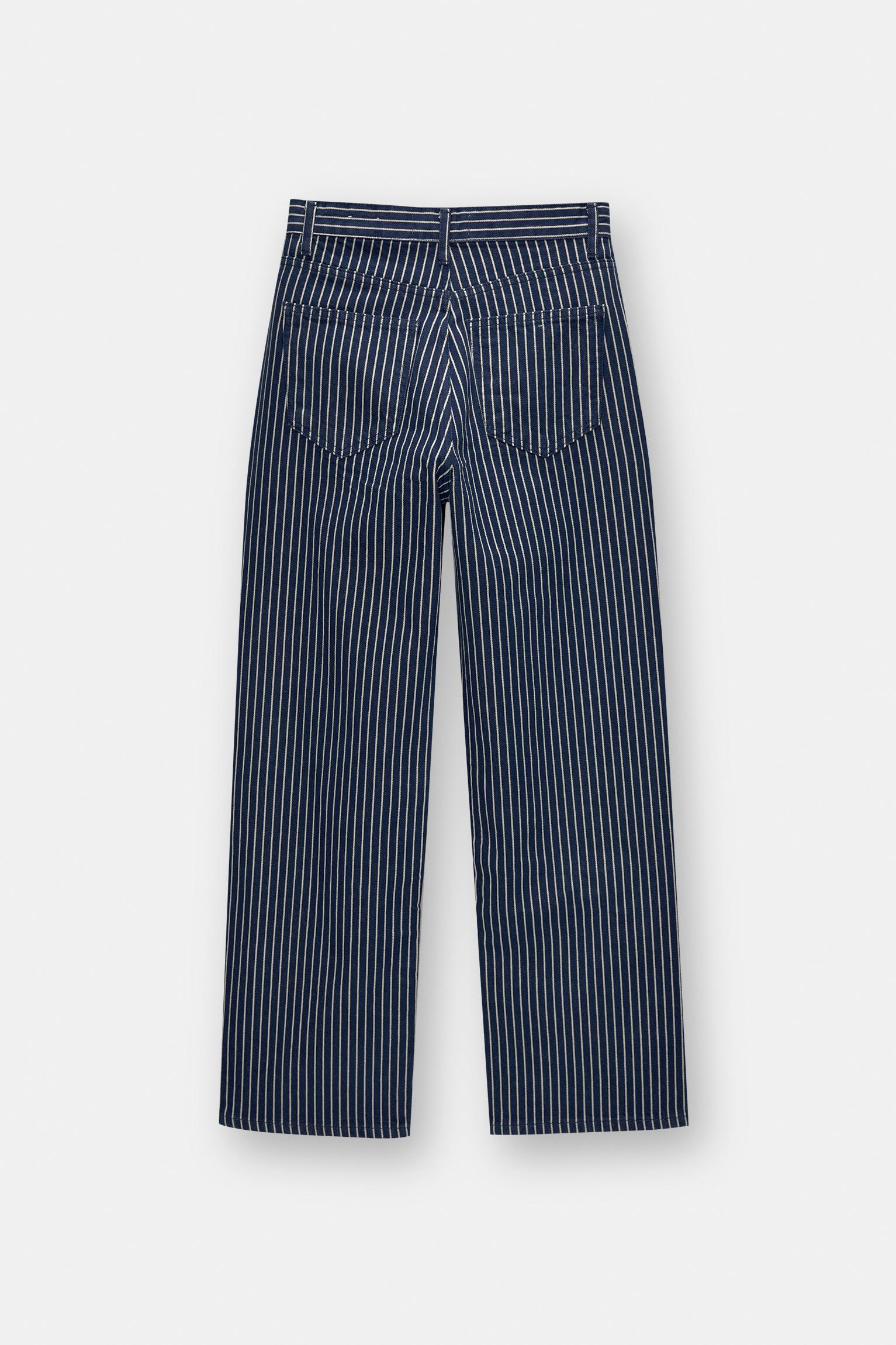 Striped baggy jeans Product Image