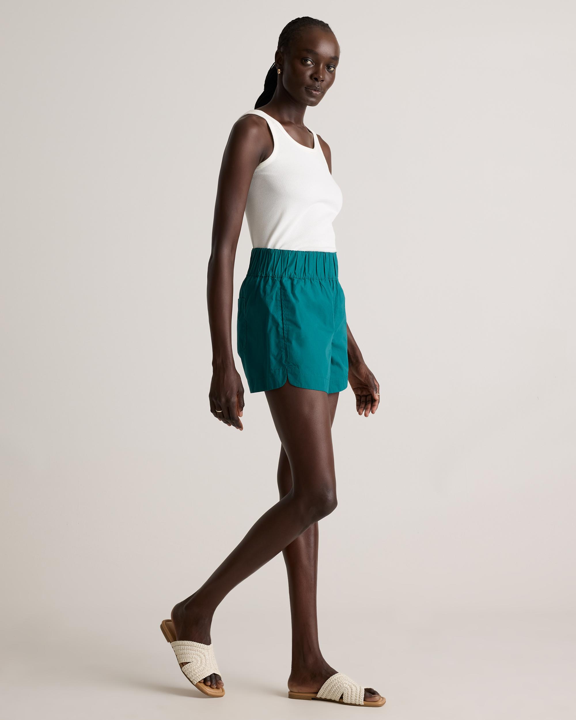 Quince | Women's Poplin Pull-On Shorts Organic Cotton Product Image