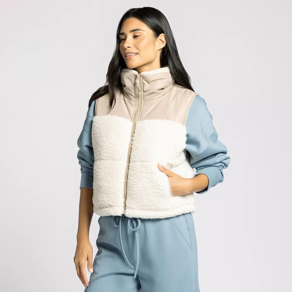 Women's Thread & Supply Sherpa Trim Vest,  Product Image