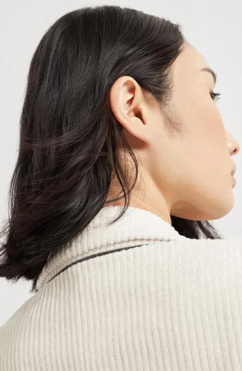 BRUNELLO CUCINELLI Single Breast Linen Jacket In Light Beige Product Image