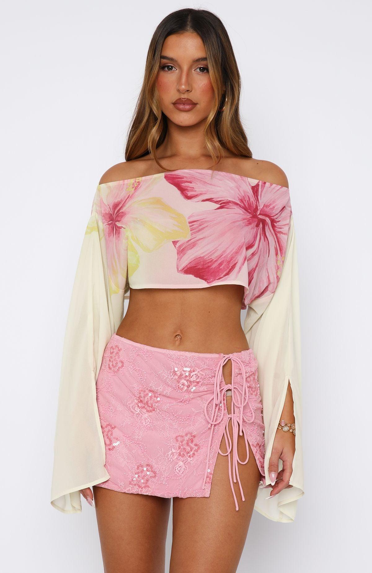 Desert Drifts Long Sleeve Top Oasis Bloom Product Image