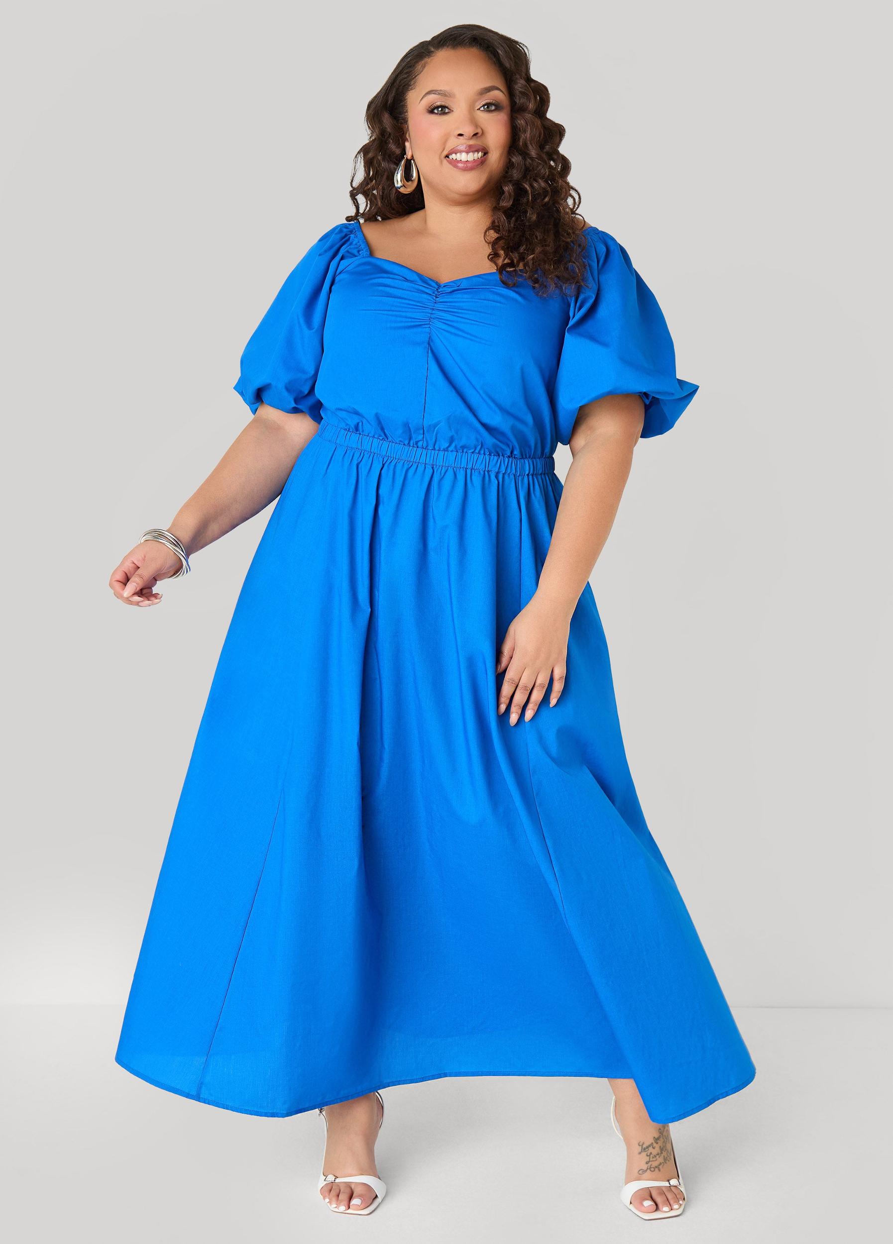 Bubble Sleeved Maxi Dress Product Image