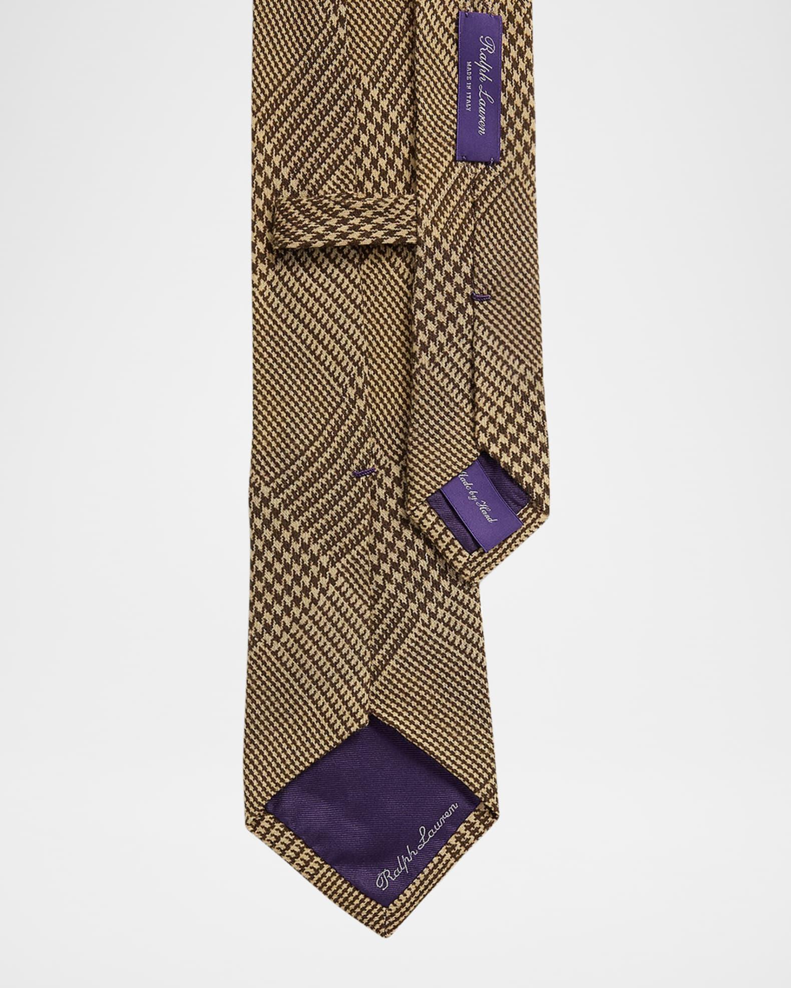 Men's Glen Plaid Cashmere-Silk Tie Product Image