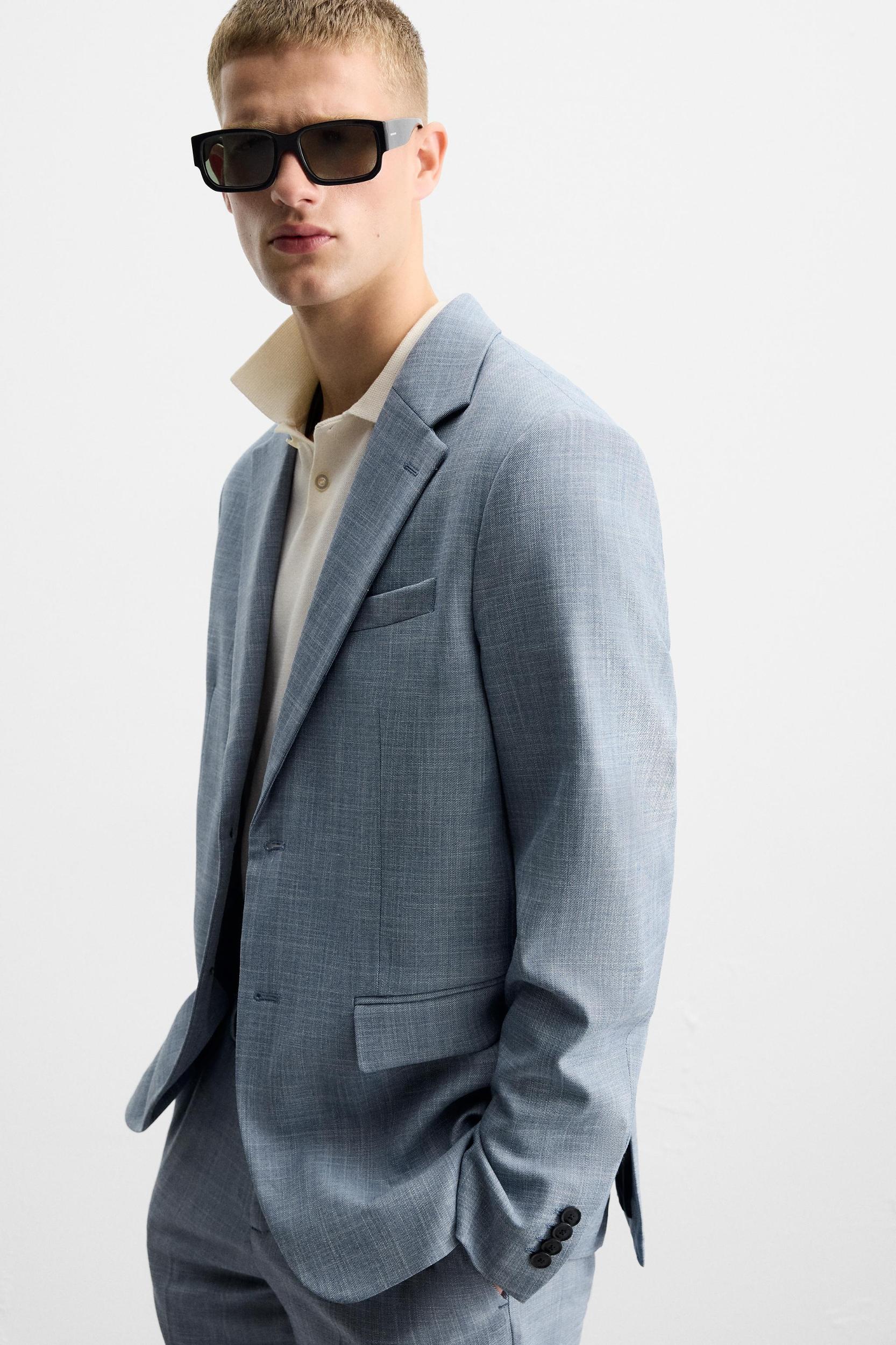 TEXTURED SUIT BLAZER Product Image