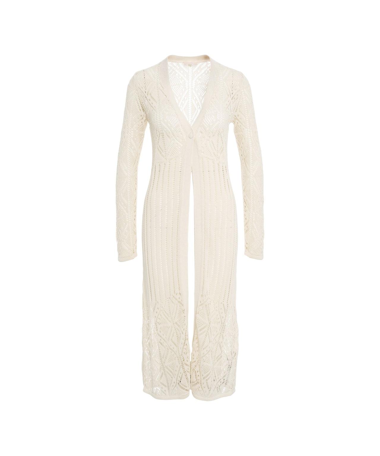 Long lace crochet cardigan Product Image