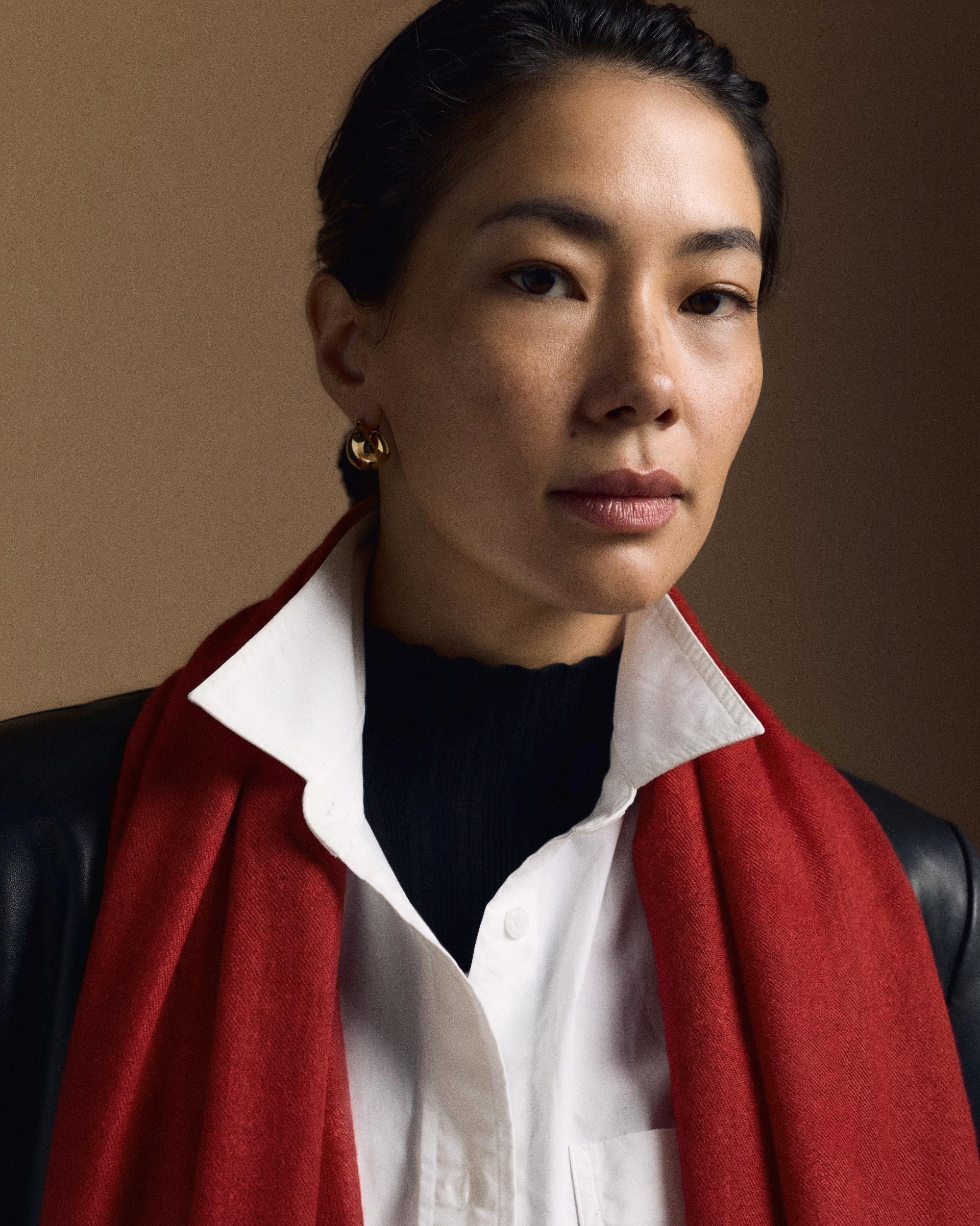 Quince | Women's Poplin Cropped Long Sleeve Shirt Organic Cotton Product Image