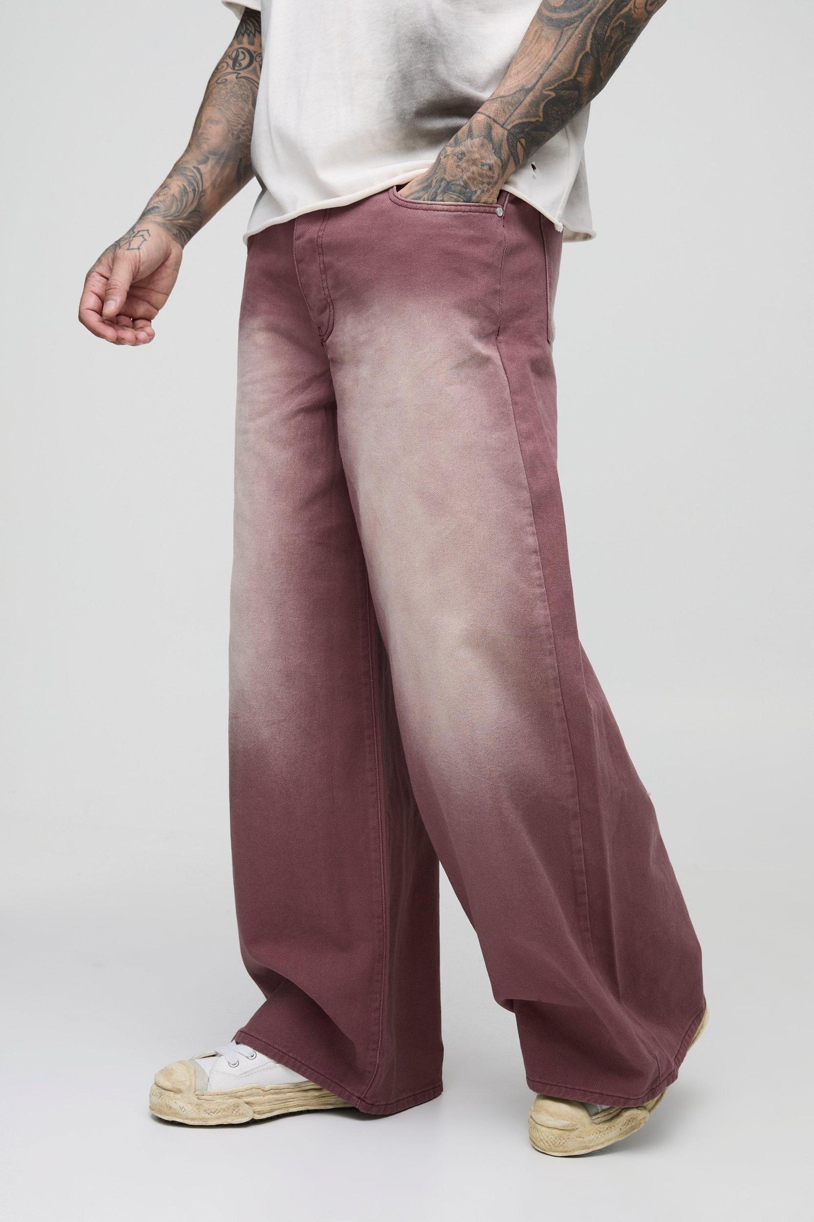 Tall Baggy Rigid Extreme Washed Jeans | boohooMAN USA Product Image