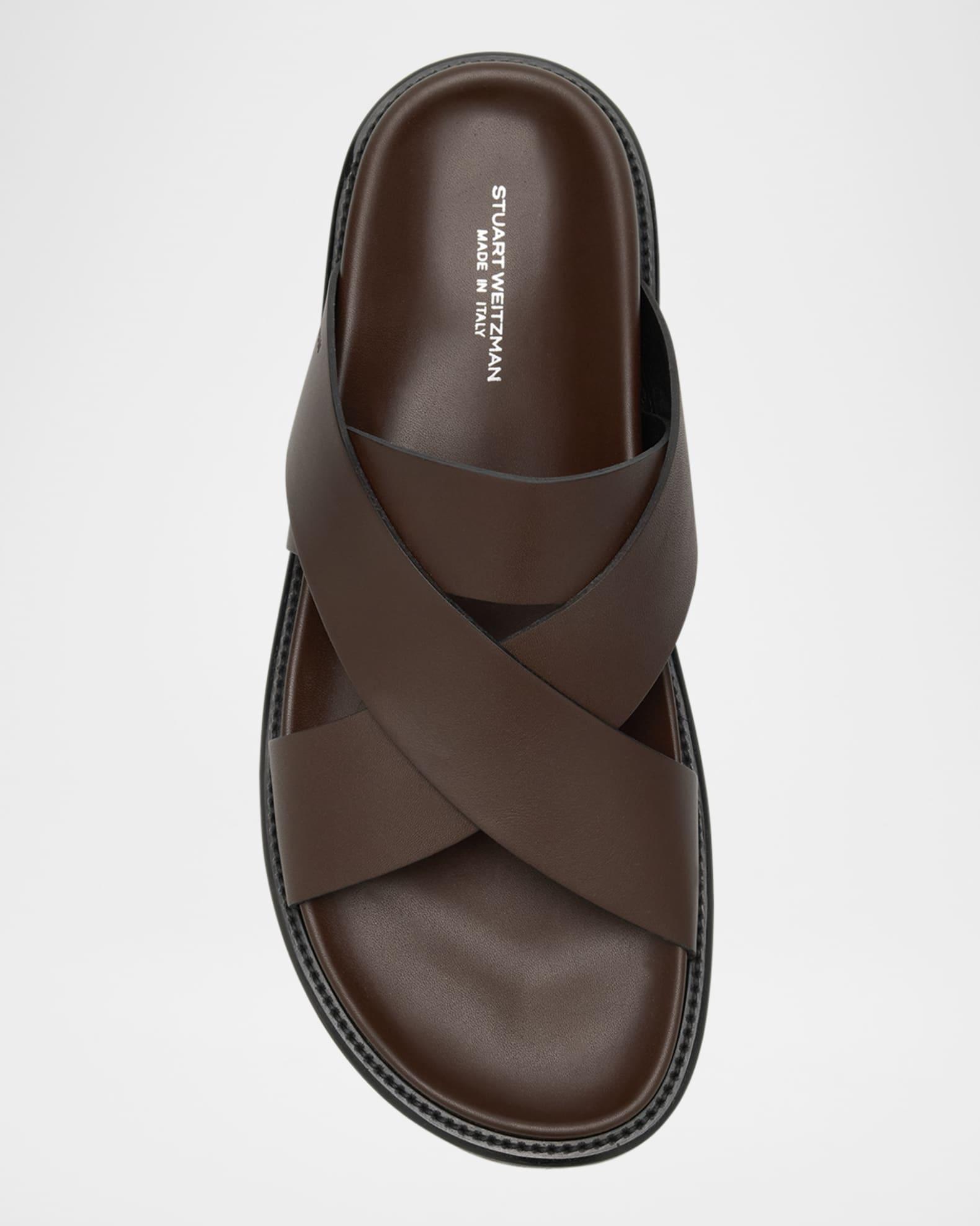 Mens Berkley Crisscross Leather Sandals Product Image