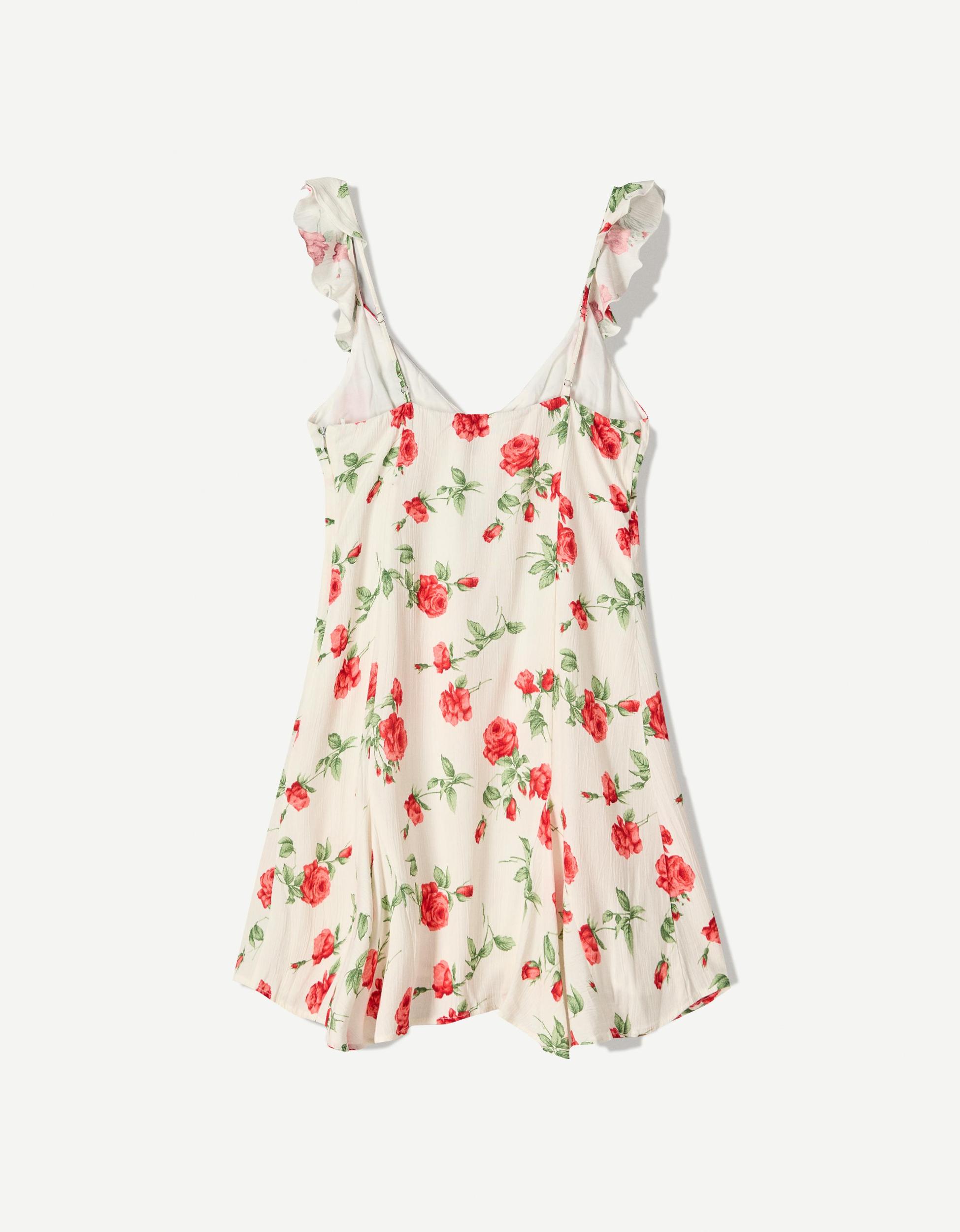Printed strappy mini dress Product Image