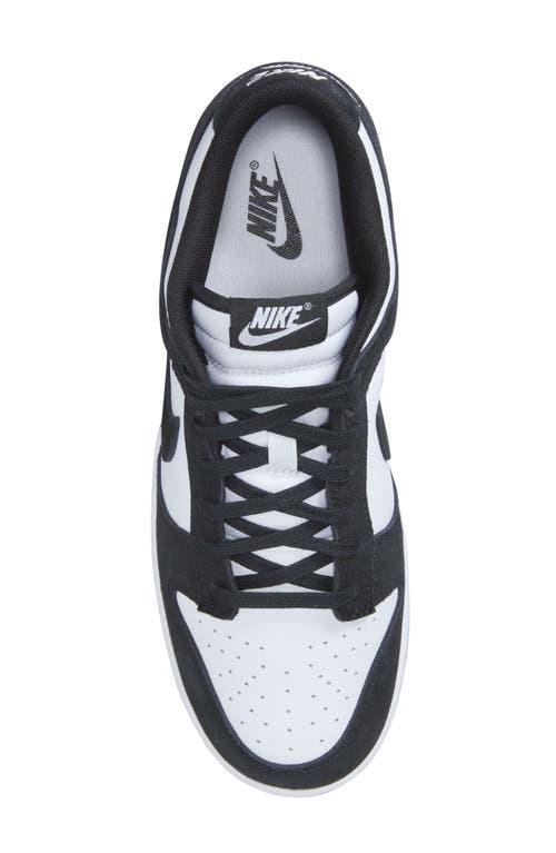 Black & White Dunk Low Retro Sneakers Product Image