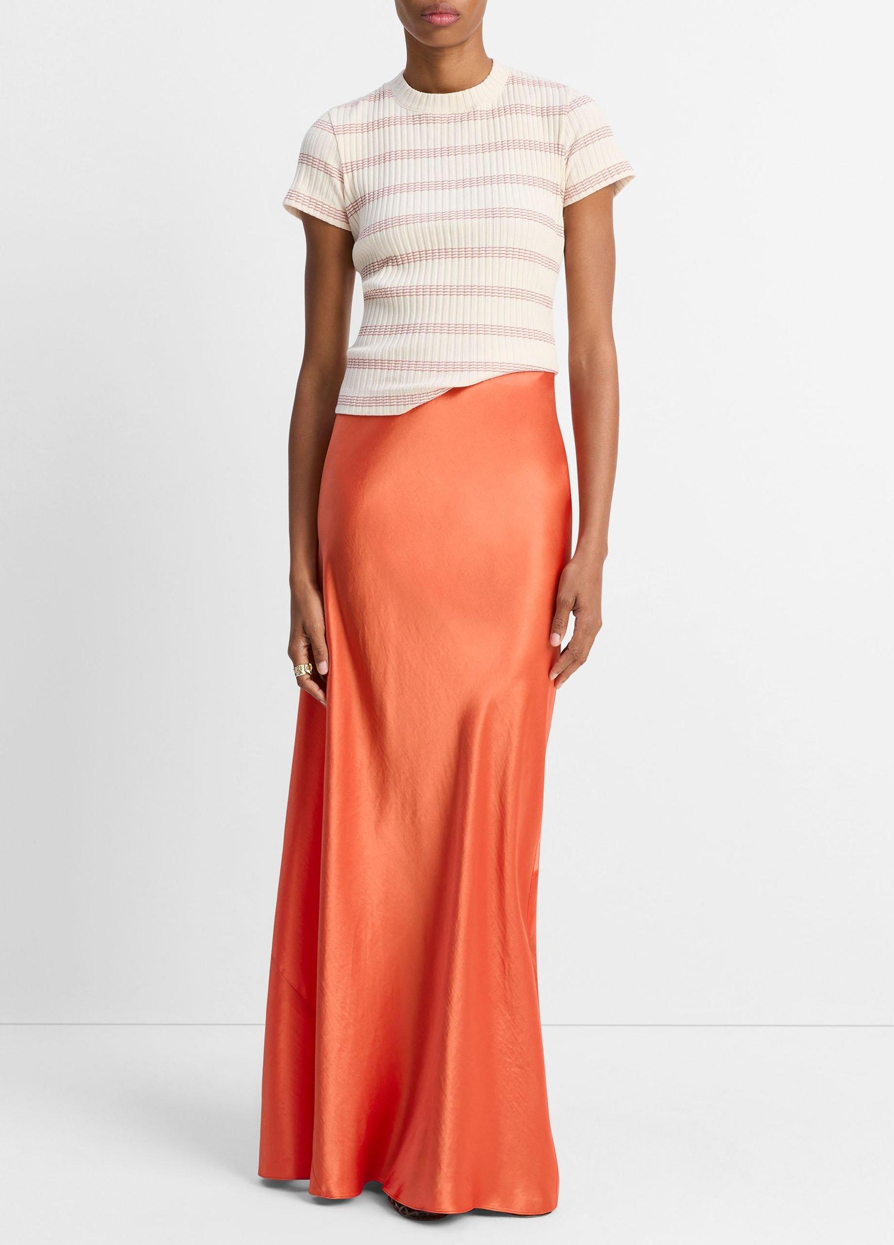 Striped Ribbed Cotton-Blend Top Product Image