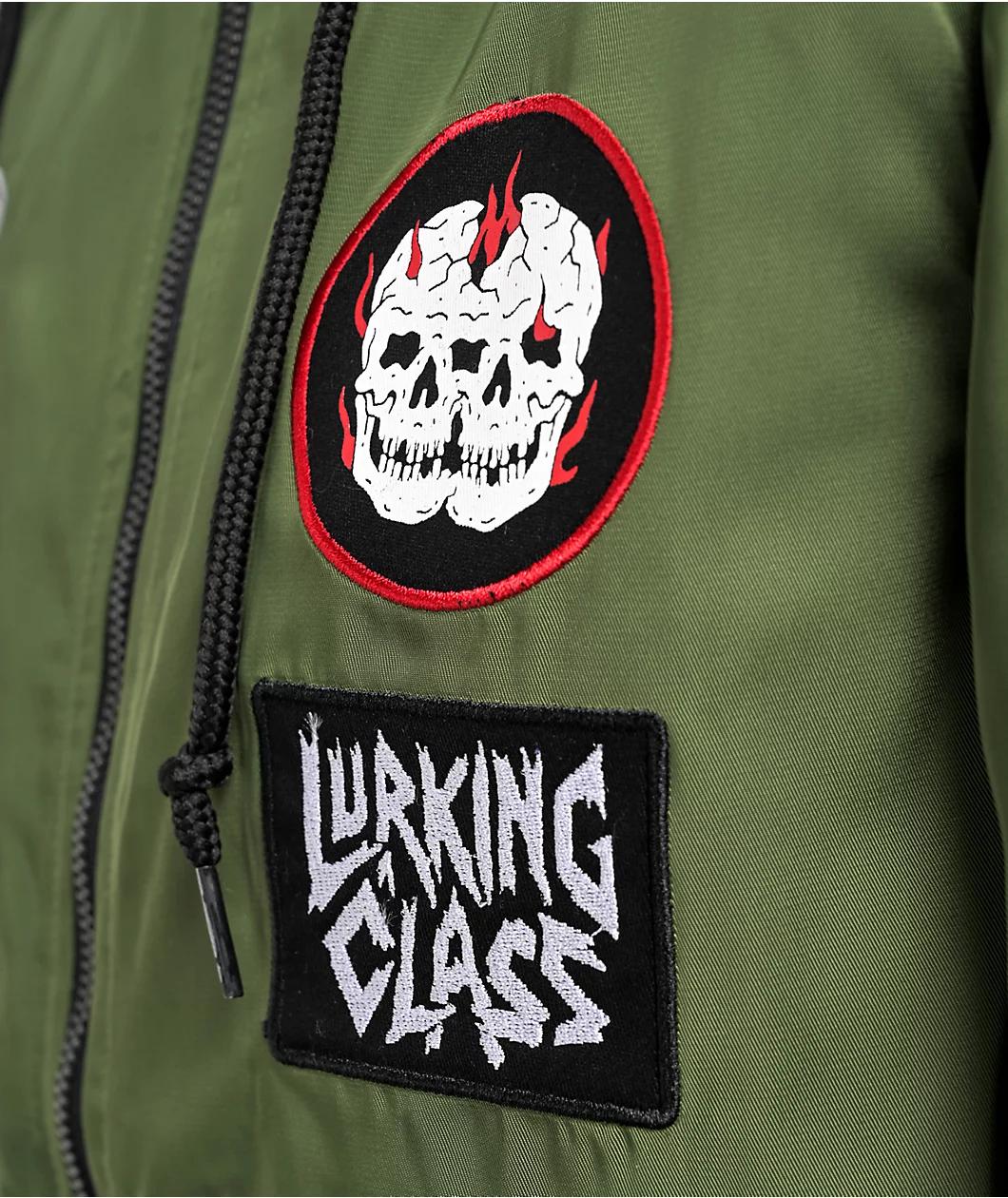 Lurking Class by Sketchy Tank No Masters Olive Green Bomber Jacket Product Image
