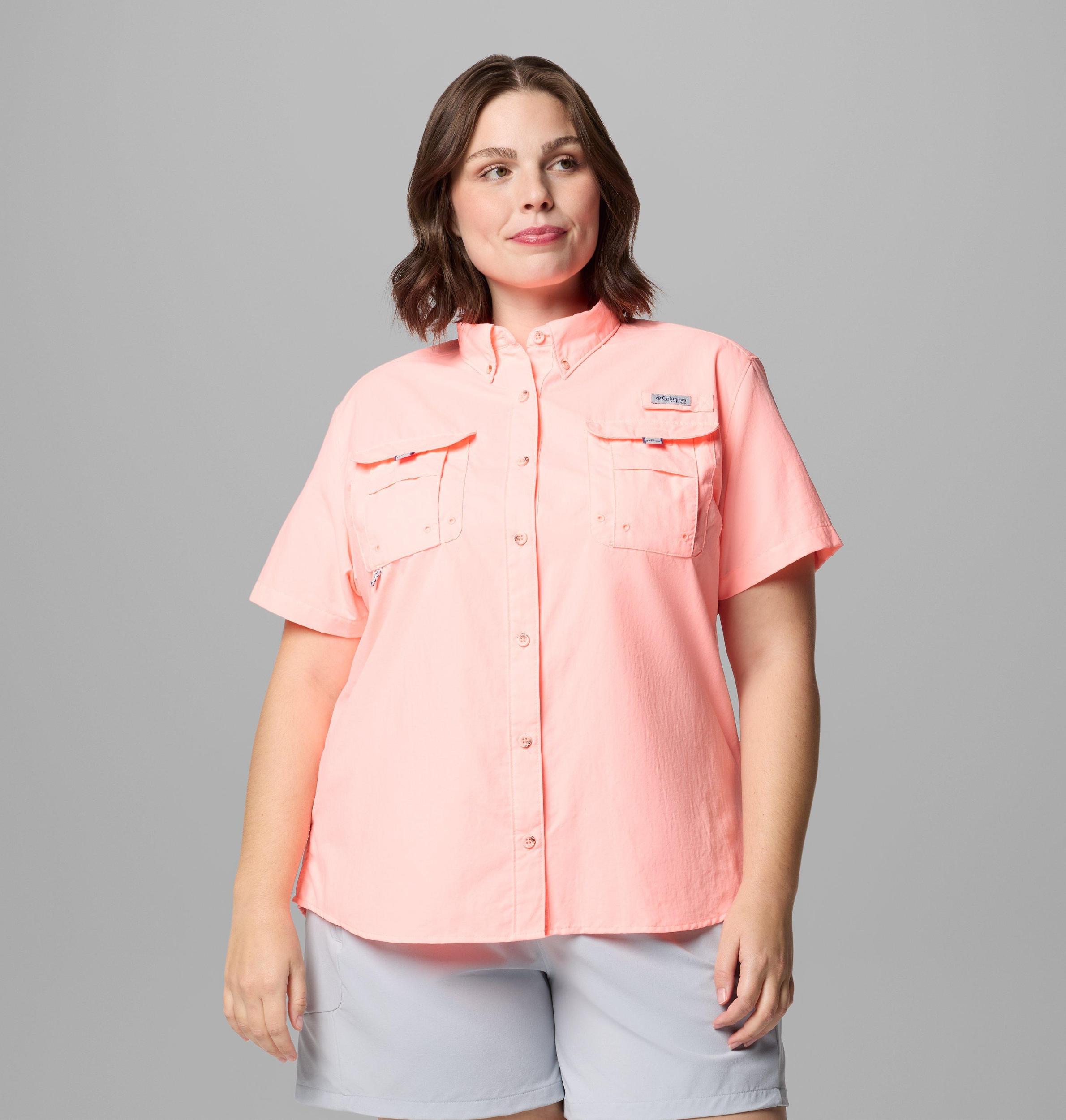 Columbia Womens PFG Bahama Short Sleeve Shirt - Plus Size- Product Image