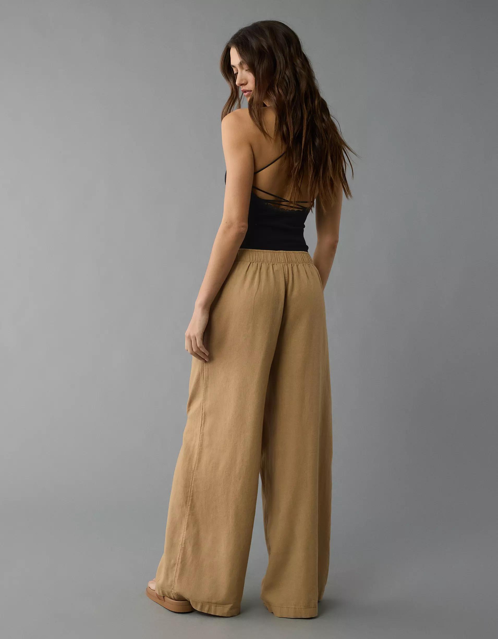 AE Weekend Vibes Linen-Blend Pull-On Pant Product Image