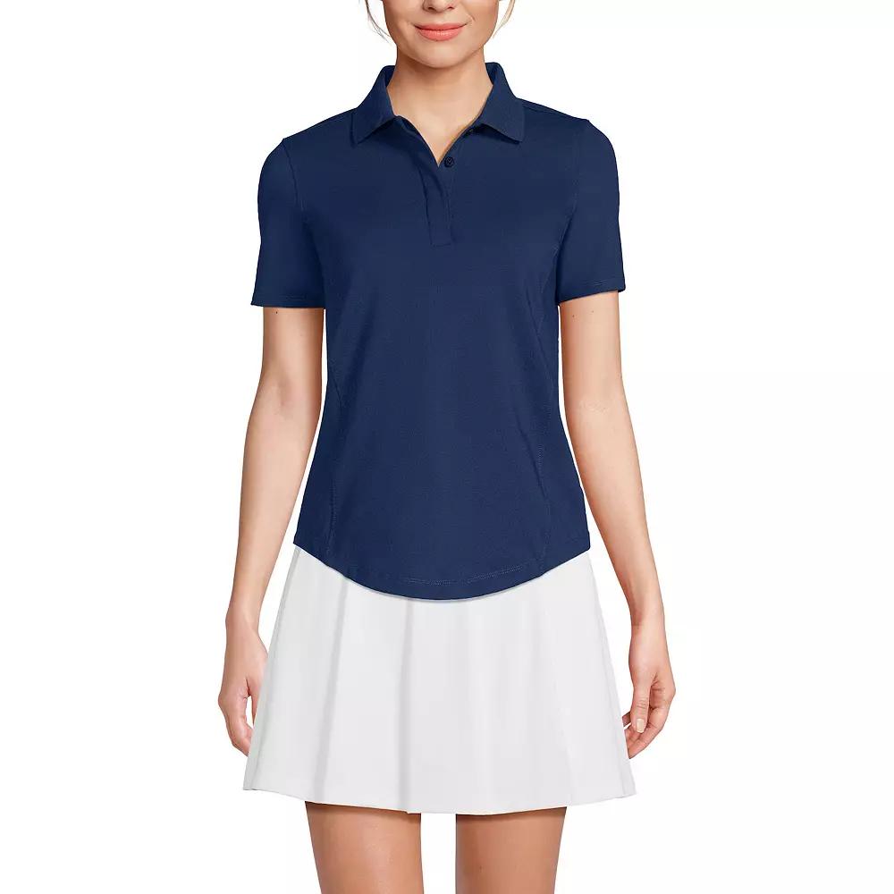 Women's Lands' End Short Sleeve High Impact Polo Top,  Product Image