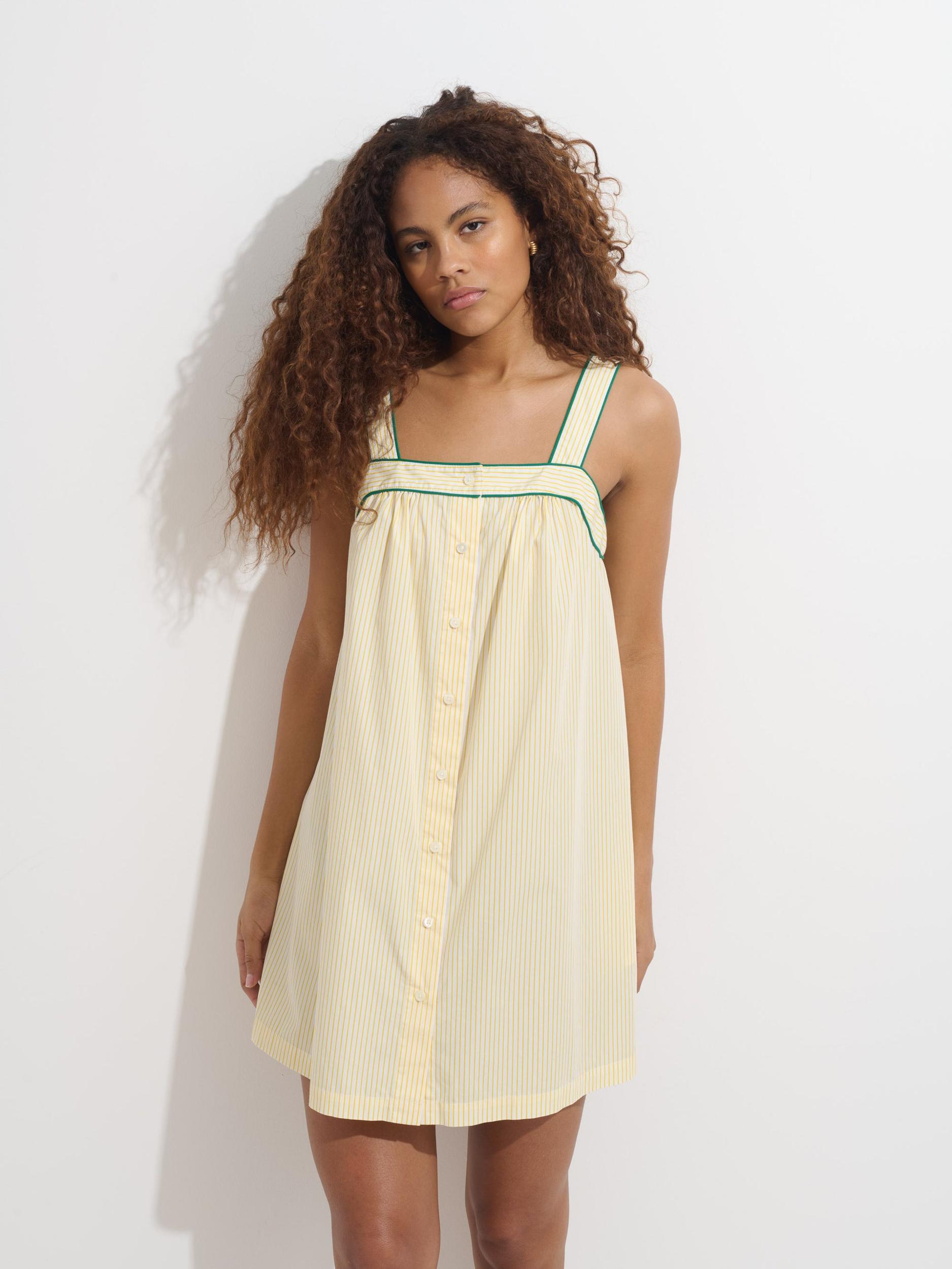 P'Jimmies Sleep Cami Dress In Stripe Product Image