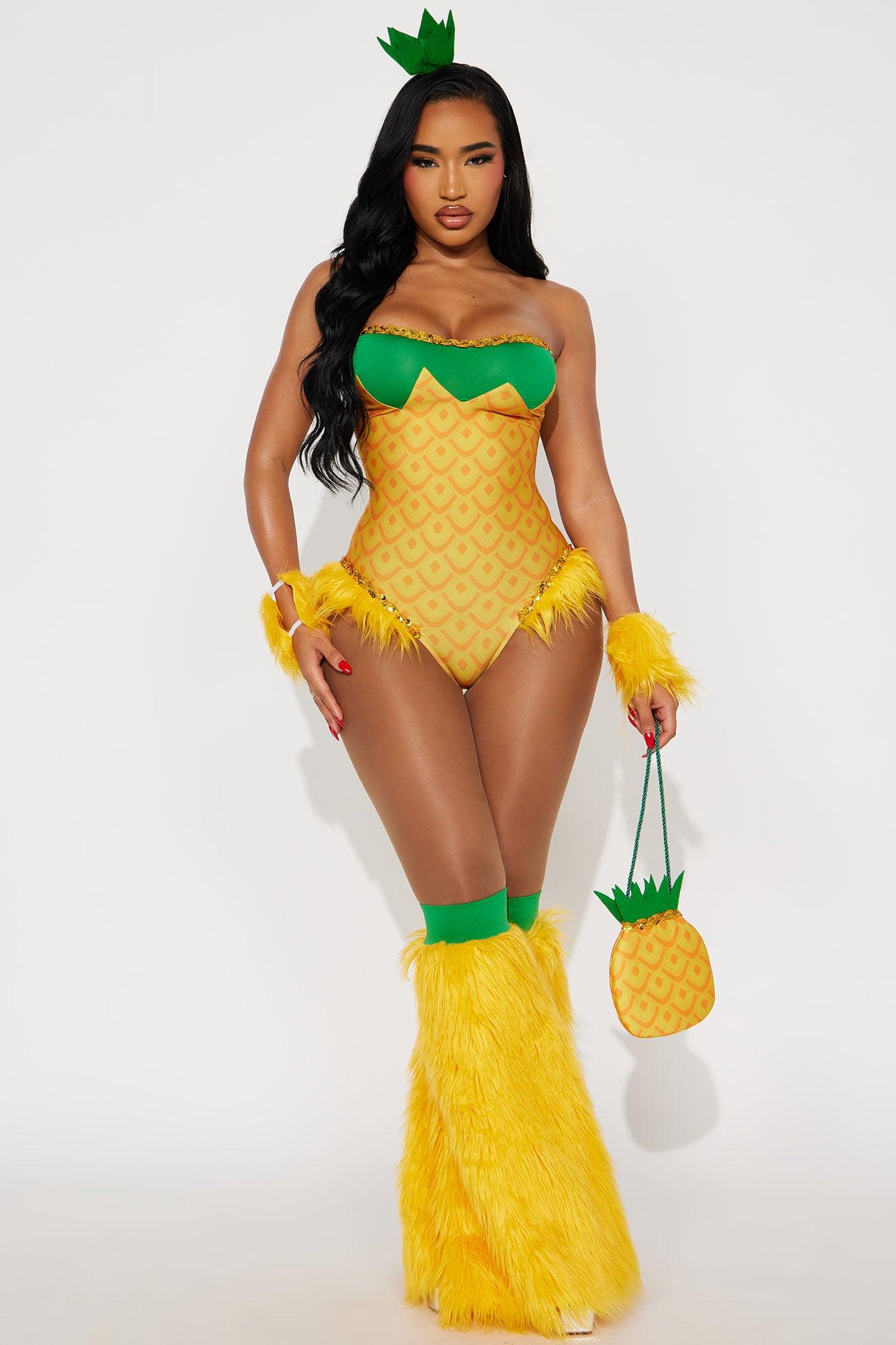 Juicy Watermelon 4 Piece Costume Set - Red/combo Female Product Image