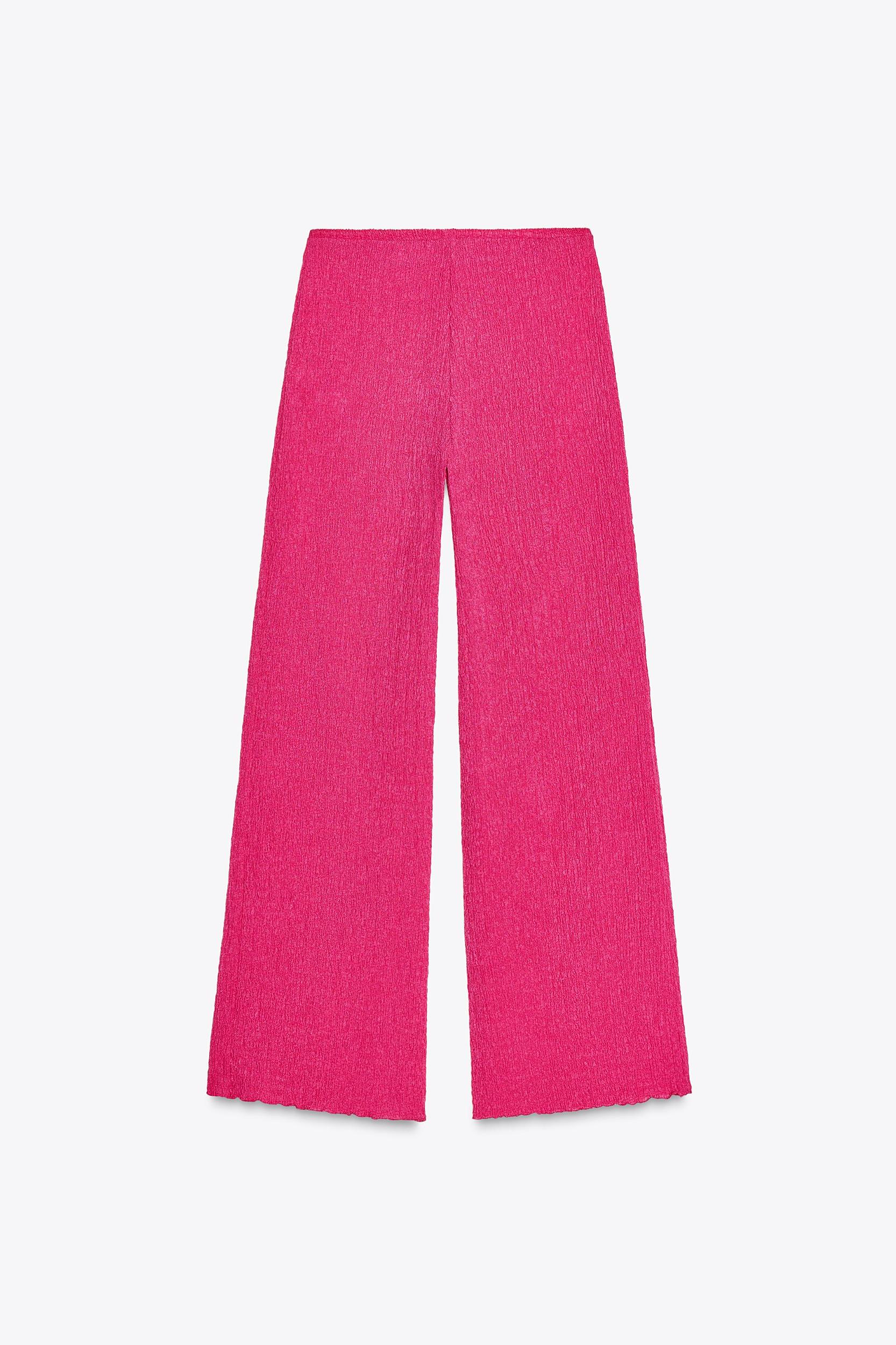 TEXTURED FLOWY PANTS Product Image