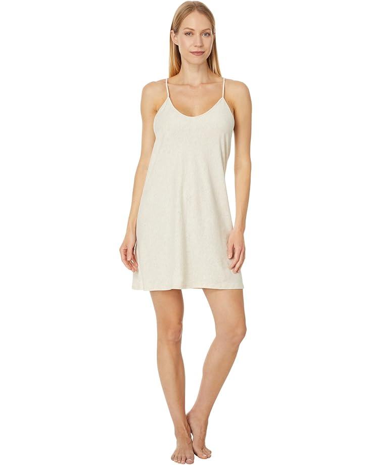 Knit Double Strap Button Neck Gown Product Image