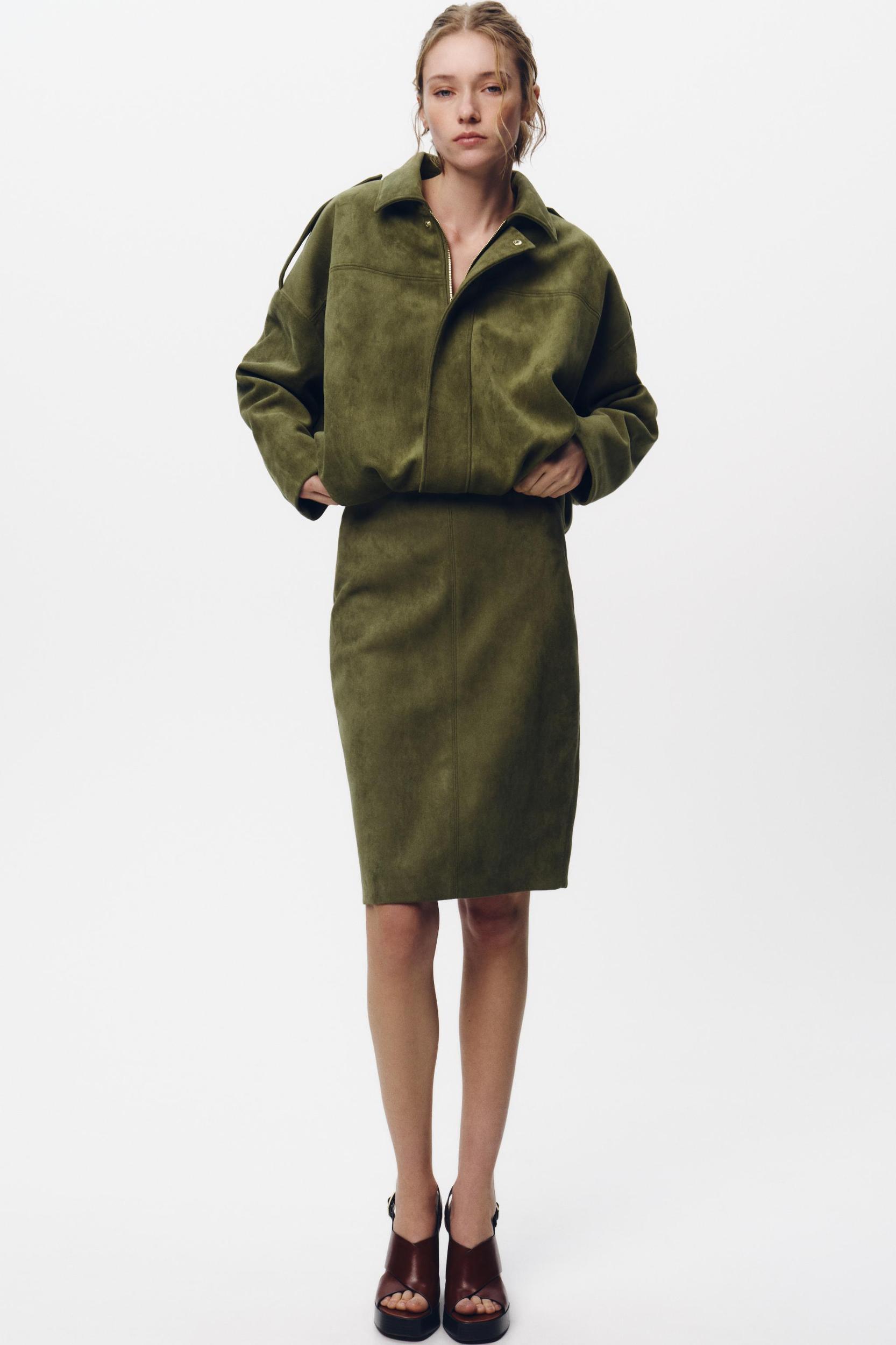 FAUX SUEDE SKIRT Product Image