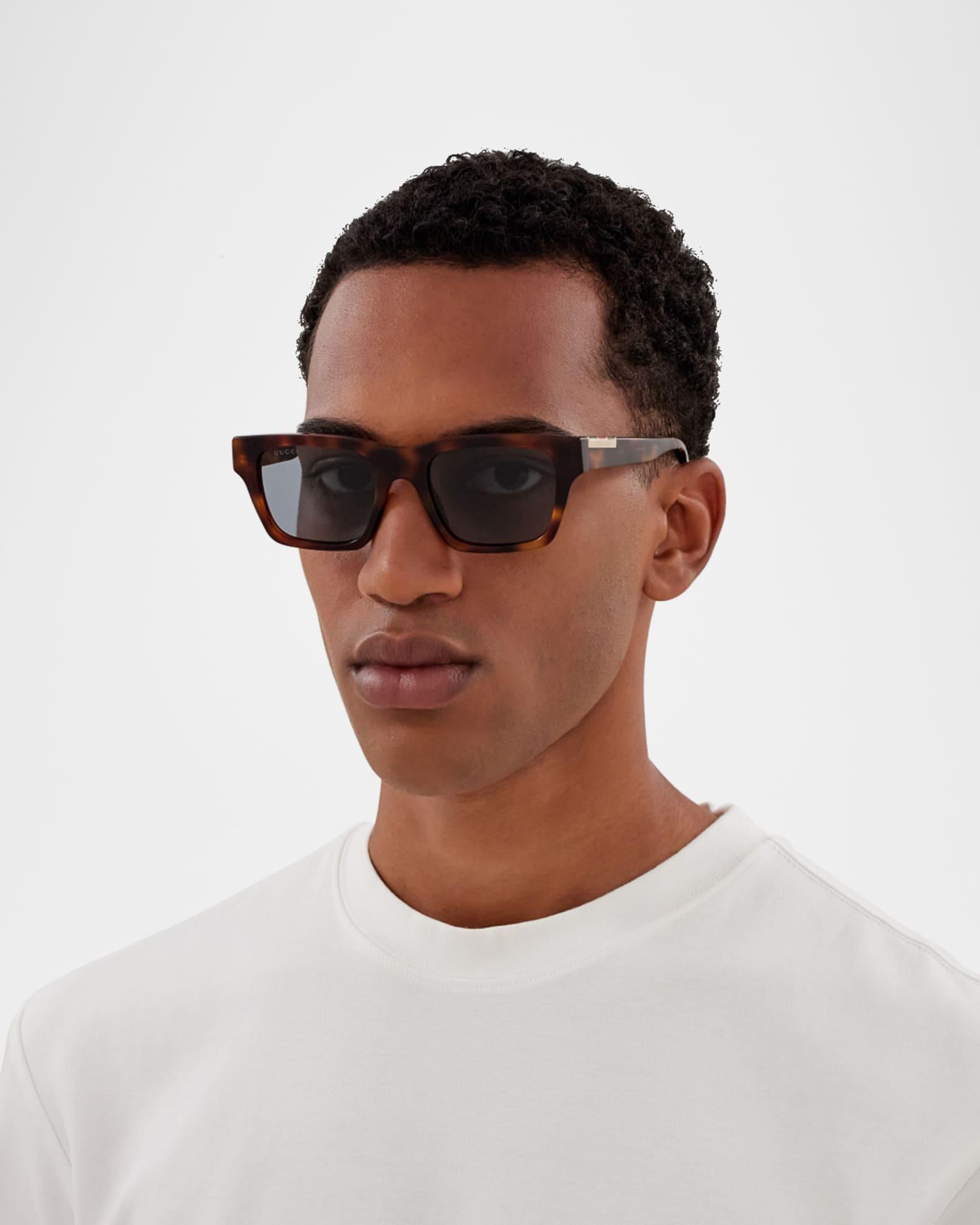 Men's GG1889S Acetate Rectangle Sunglasses Product Image